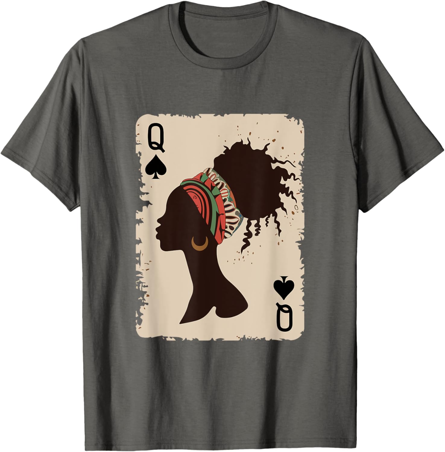 Black Queen Afro T-Shirt Proud Melanin Design for African American Women - 2