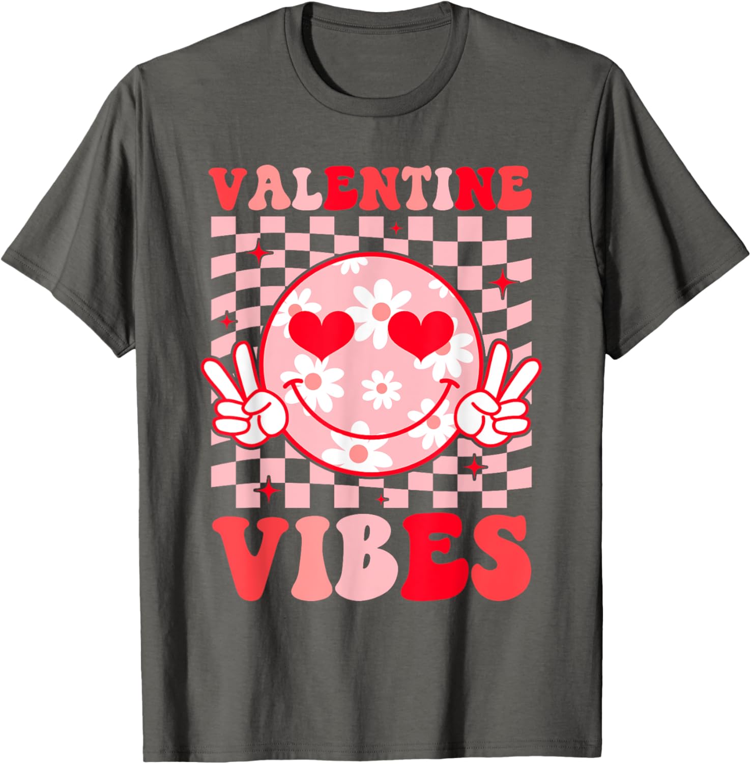 Retro Heart Valentine's Day T-Shirt for Boys and Girls Perfect Gift - 10