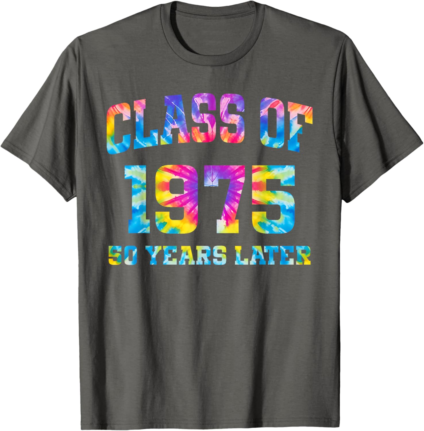 50th Class of 1975 Tie Dye Reunion Alumni T-Shirt for High School Memories - 9