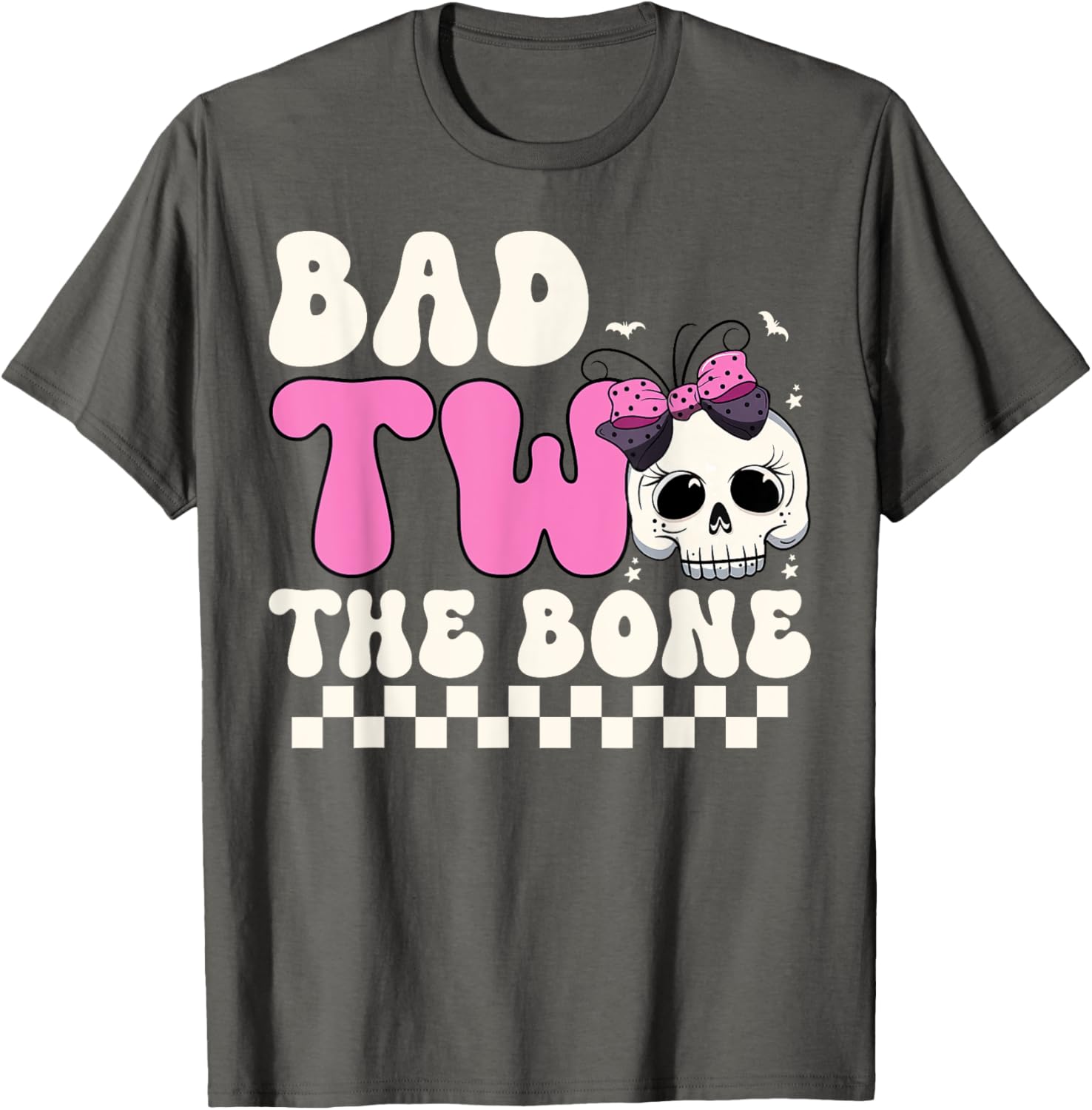 Bad Two The Bone Spooky 2nd Birthday T-Shirt for Girls - 3