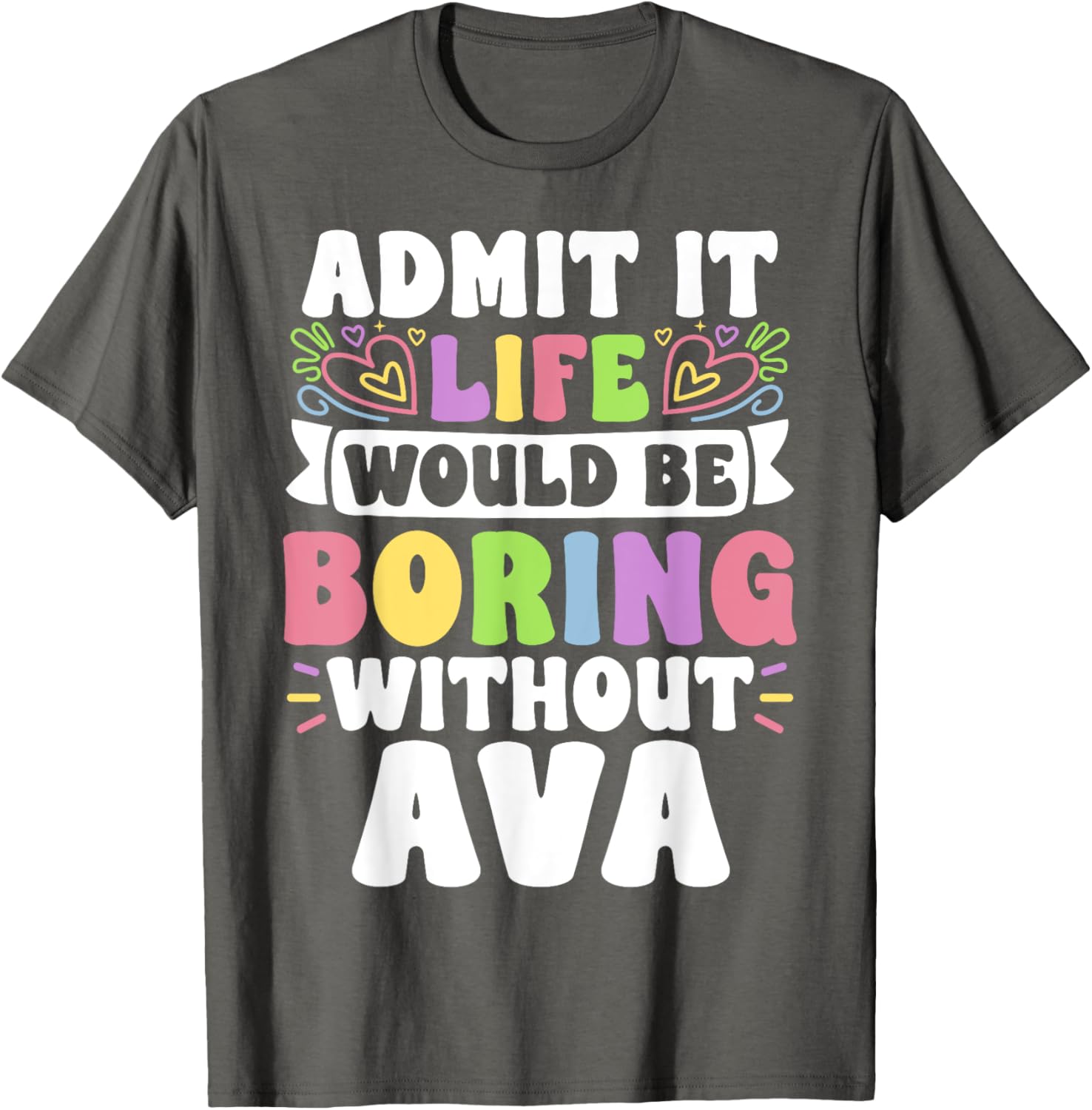 Ava Personalized Funny Family T-Shirt for Unique Style and Comfort - 11