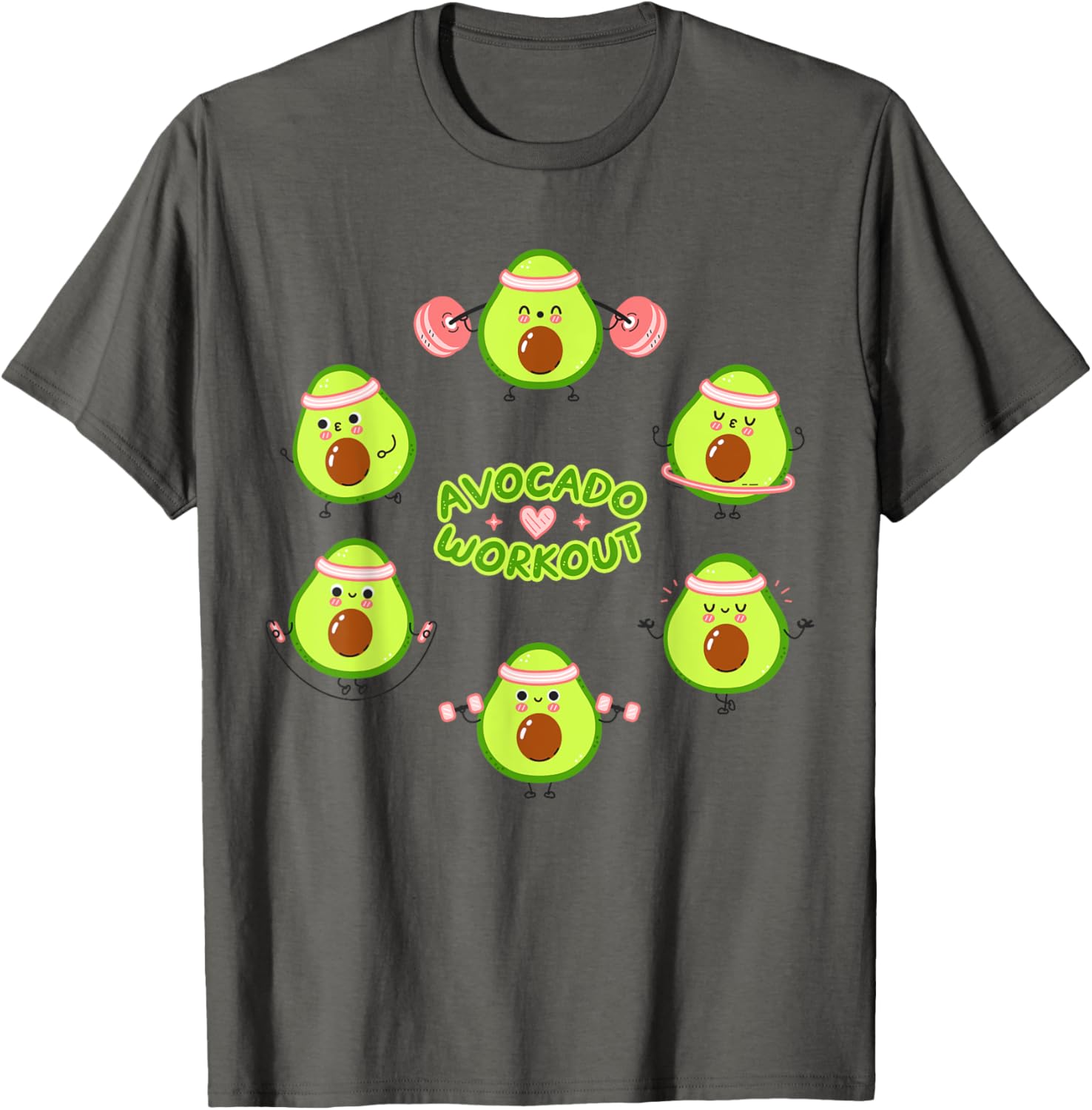 Avocado Workout Guacamole T-Shirt for Vegan Mexican Food Lovers - 2