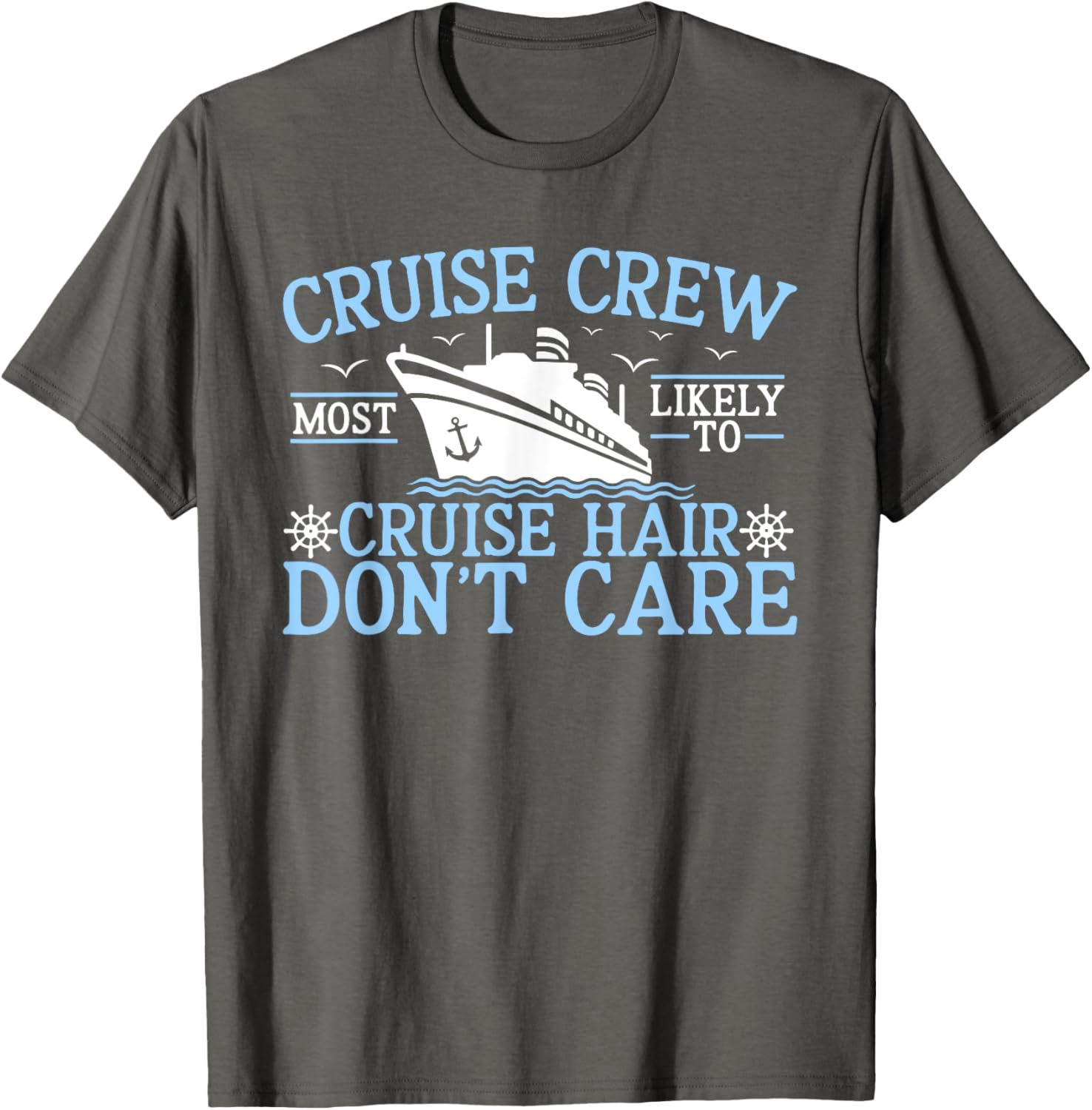 Cruise Crew 2025 Hair Don't Care T-Shirt for Fun Adventures - 5