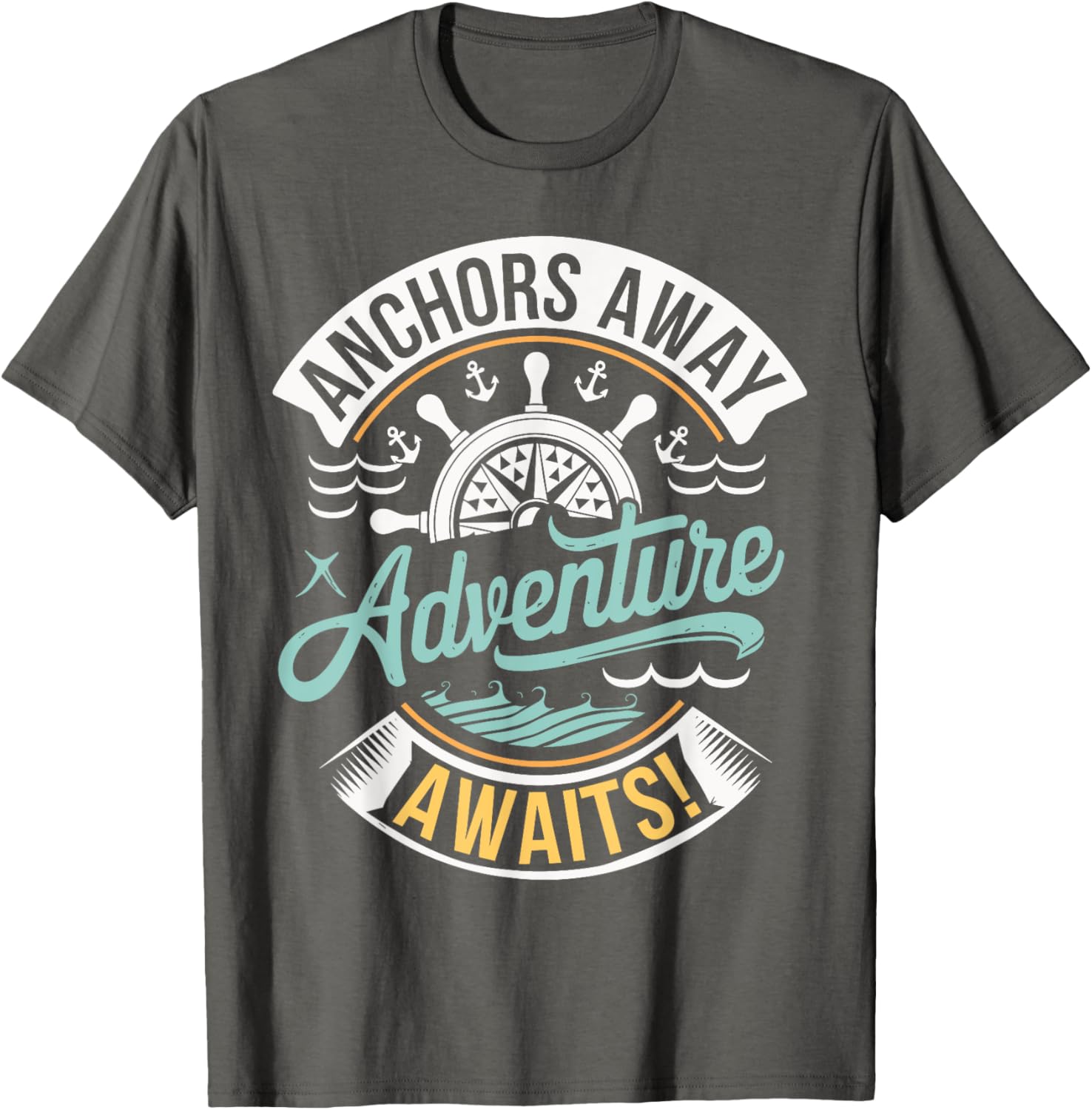 Anchors Away Nautical Adventure T-Shirt for Sea Lovers and Explorers - 4