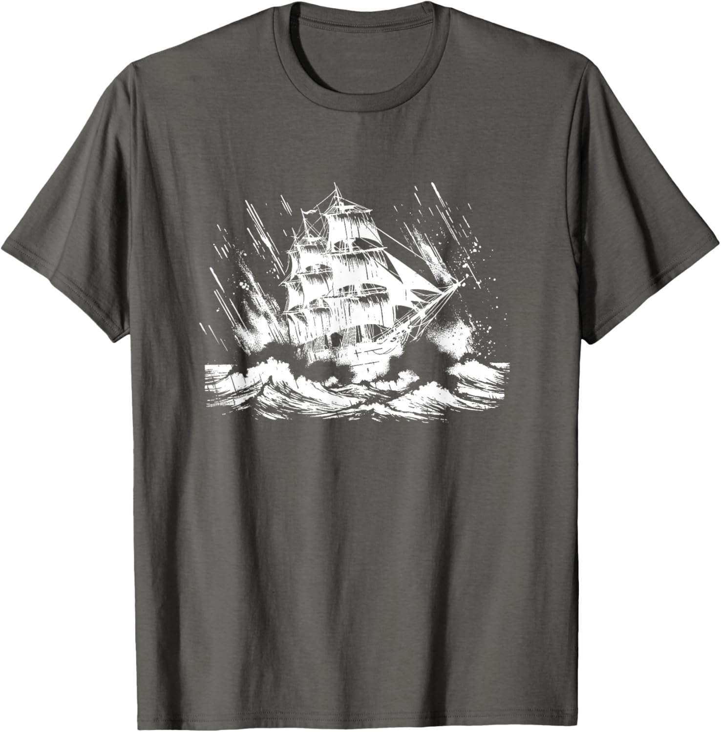 Snirt Three Master Sailing Ship T-Shirt Hoodie for Nautical Lovers - 15