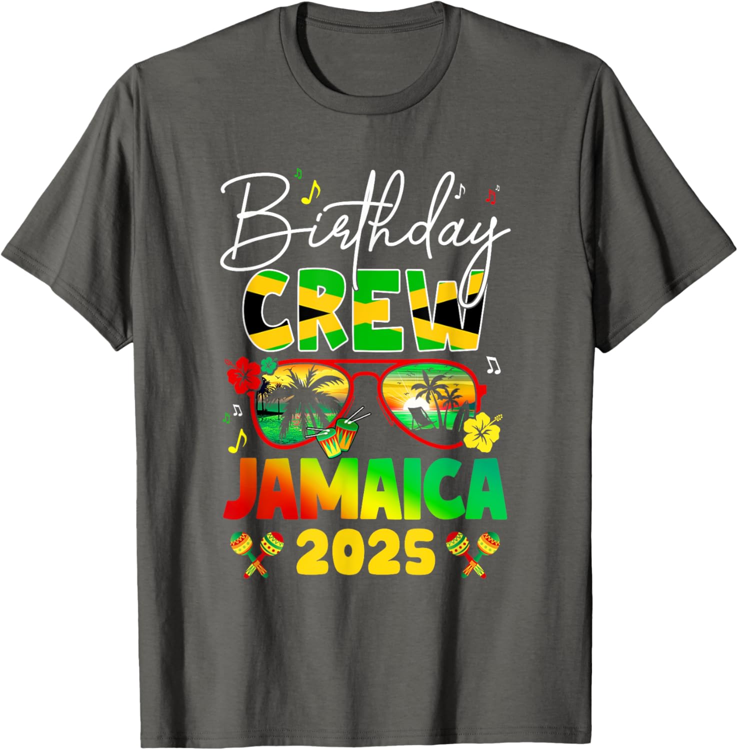 Birthday Crew Jamaica 2025 Birthday Girl Matching T-Shirt for Fun Parties - 17