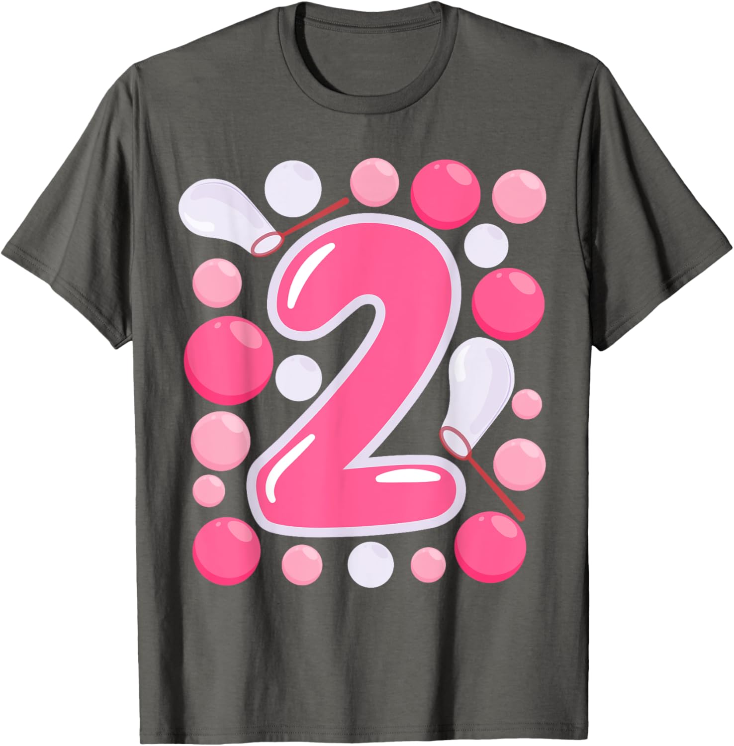 Adorable Girls 2nd Bubble Birthday Party T-Shirt for Kids Celebrations - 27