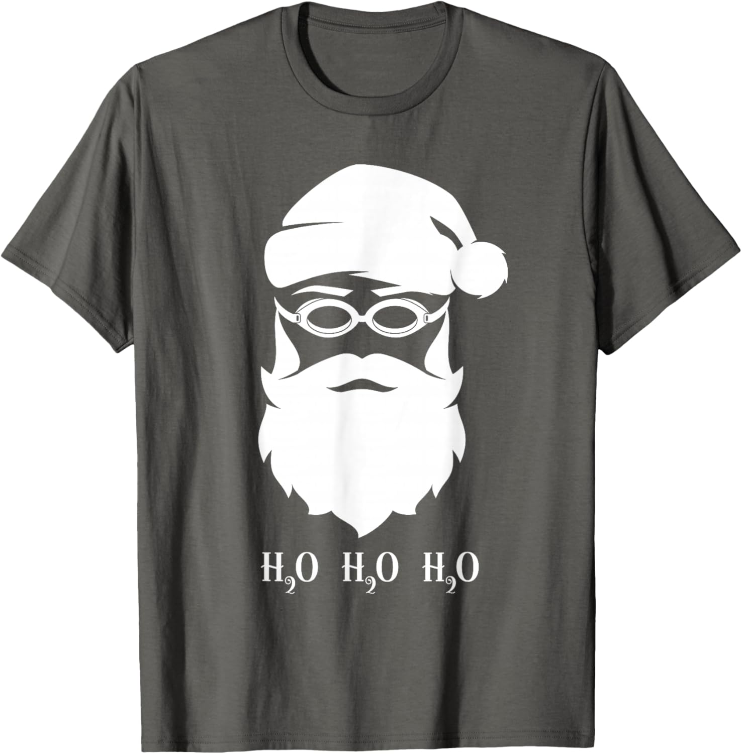 Funny Swimming Santa Claus H20 Swimmer Christmas T-Shirt for Holidays - 3