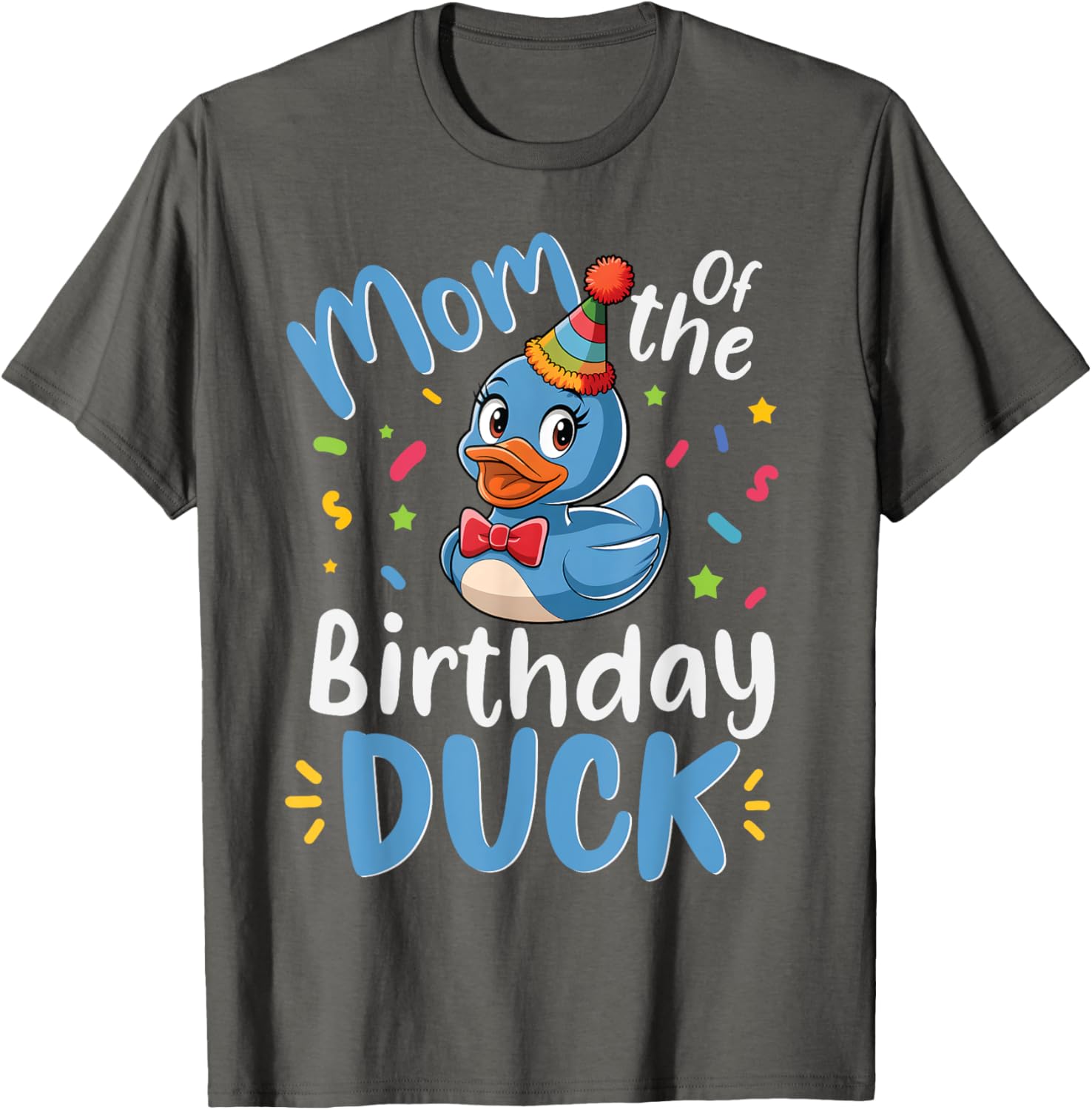 Blue Birthday Duck Family Matching T-Shirt for Mom and Kids - 8