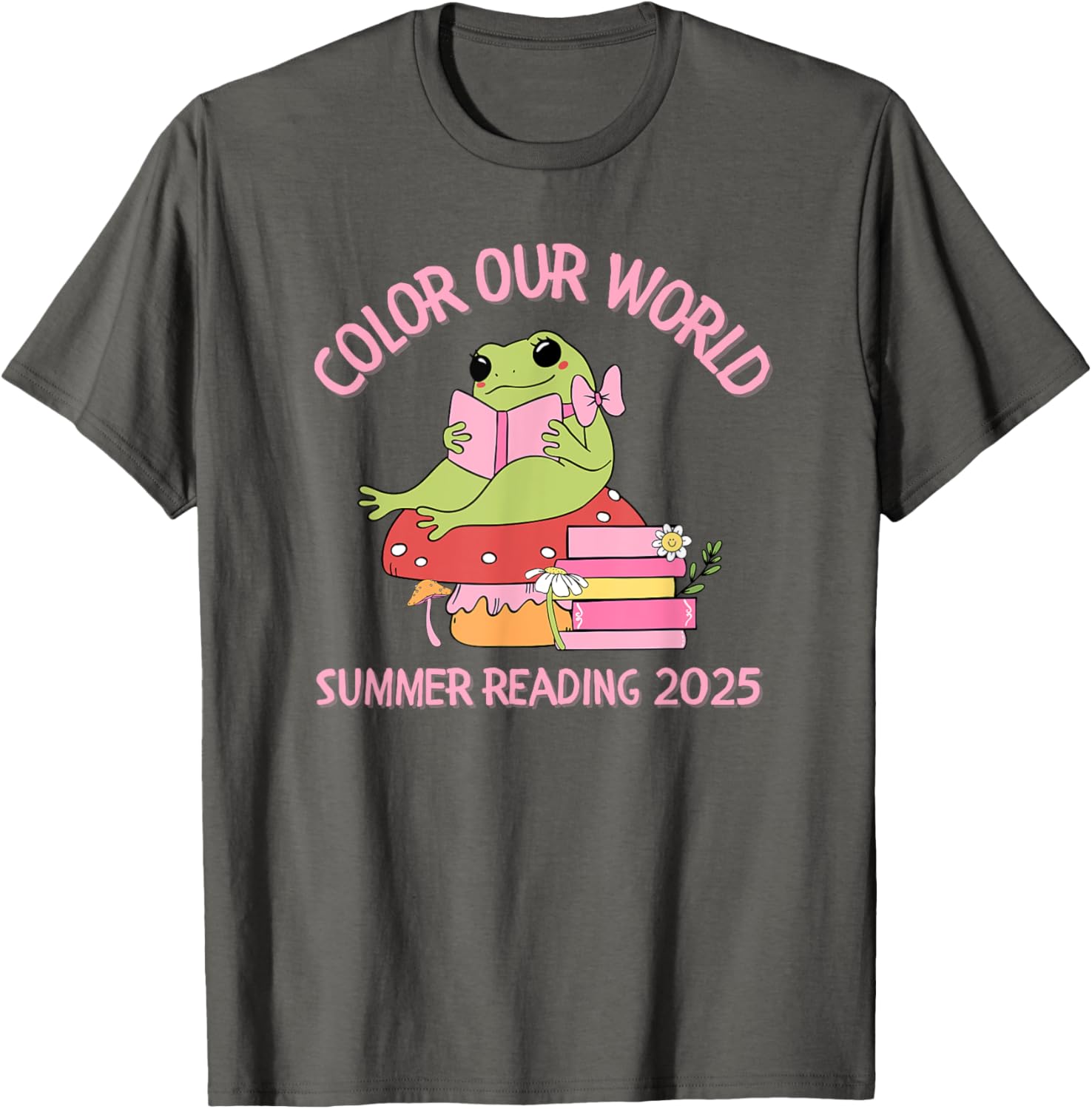 Color Our World Summer 2025 Frog T-Shirt for Kids - Fun Reading Program Apparel - 10