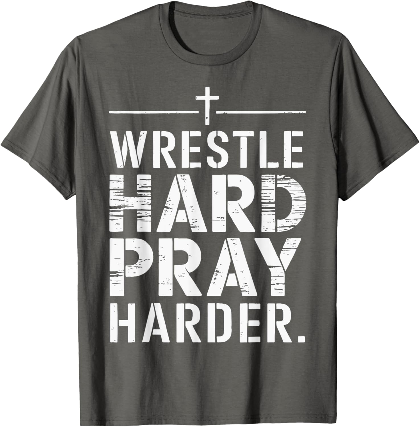 Wrestle Hard Pray Harder T-Shirt for Athletes and Faithful Fans - 8