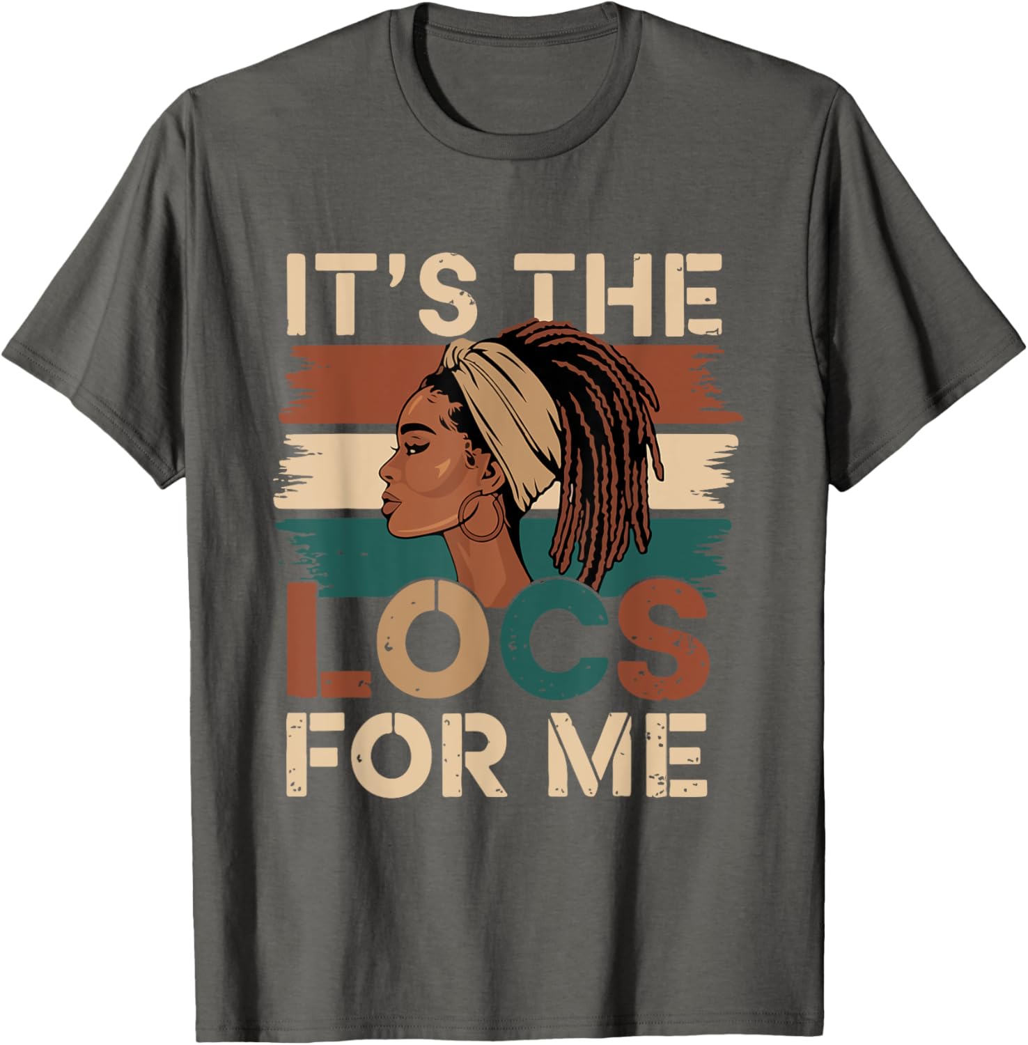 Stylish It's the Locs For Me Dreadlocks T-Shirt for Black Women - 1