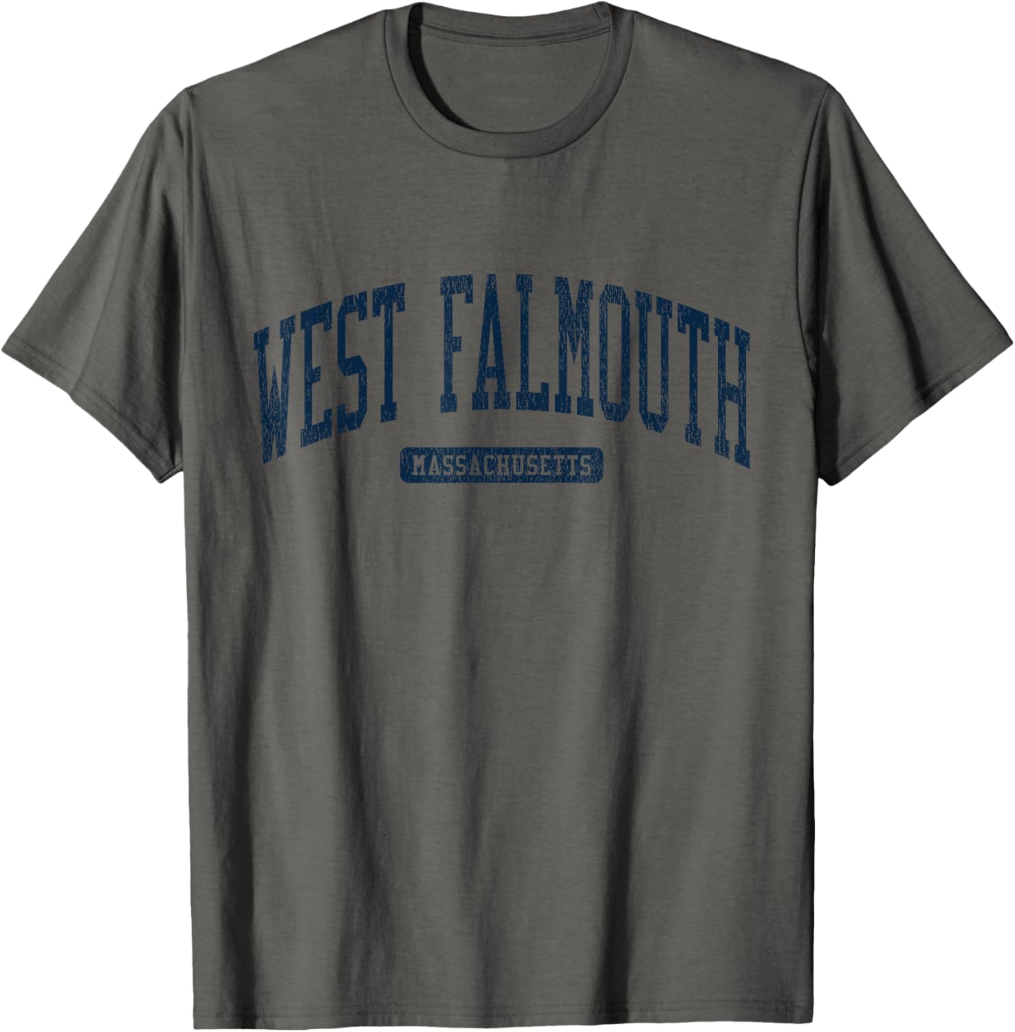 West Falmouth MA College University Stylish Blue T-Shirt for Casual Wear - 13