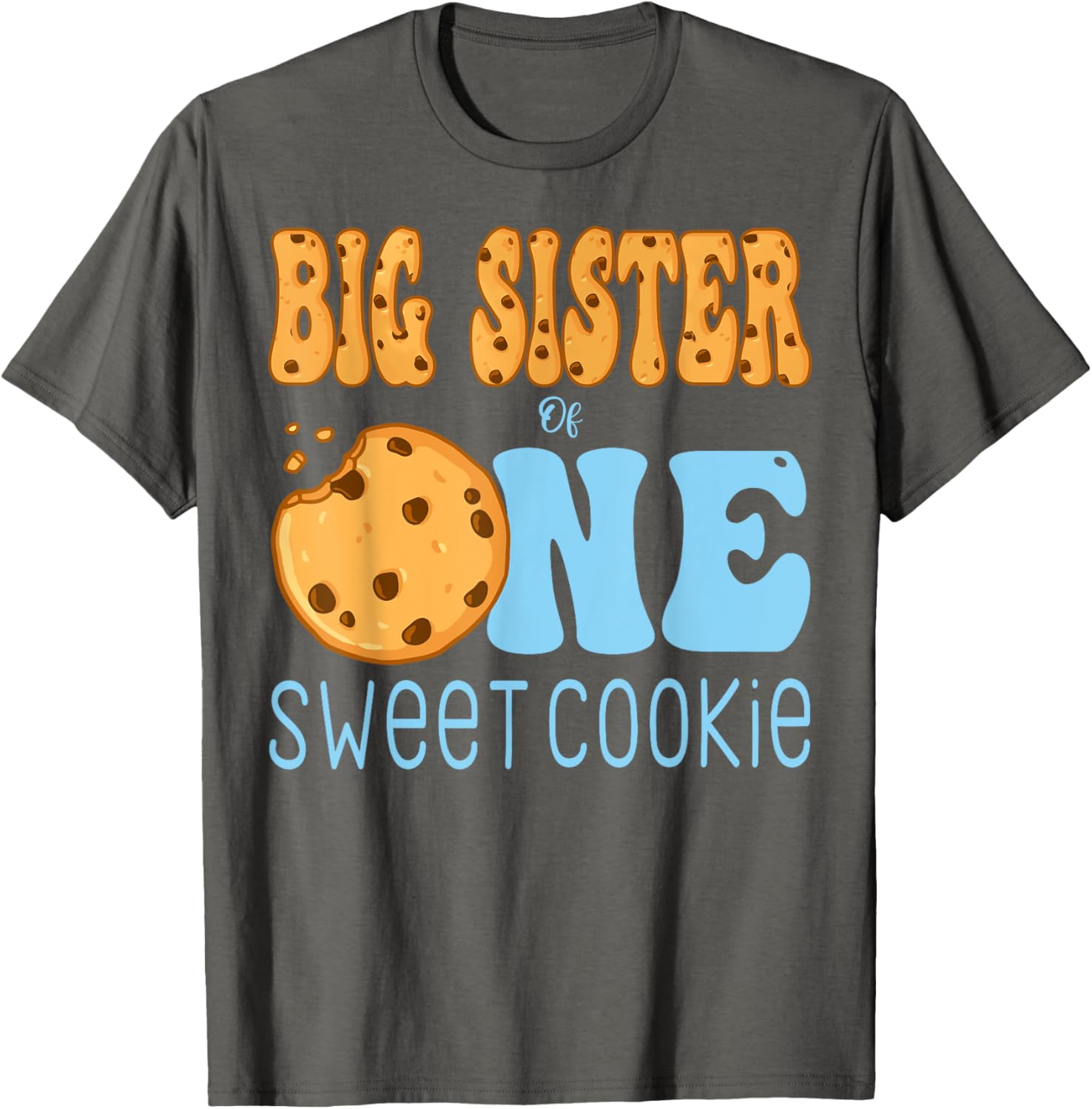 Big Sister Cookies and Milk Birthday Party T-Shirt for Kids - 13