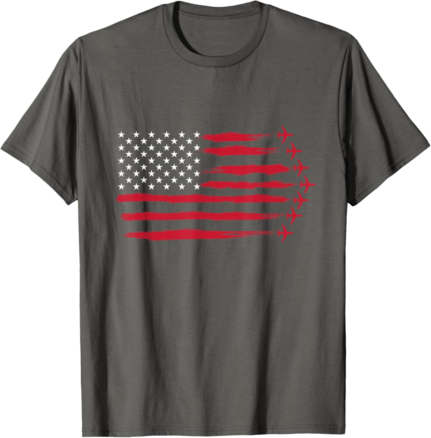 US Flag Airplanes T-Shirt for Airline Pilots and Aviation Lovers - 15