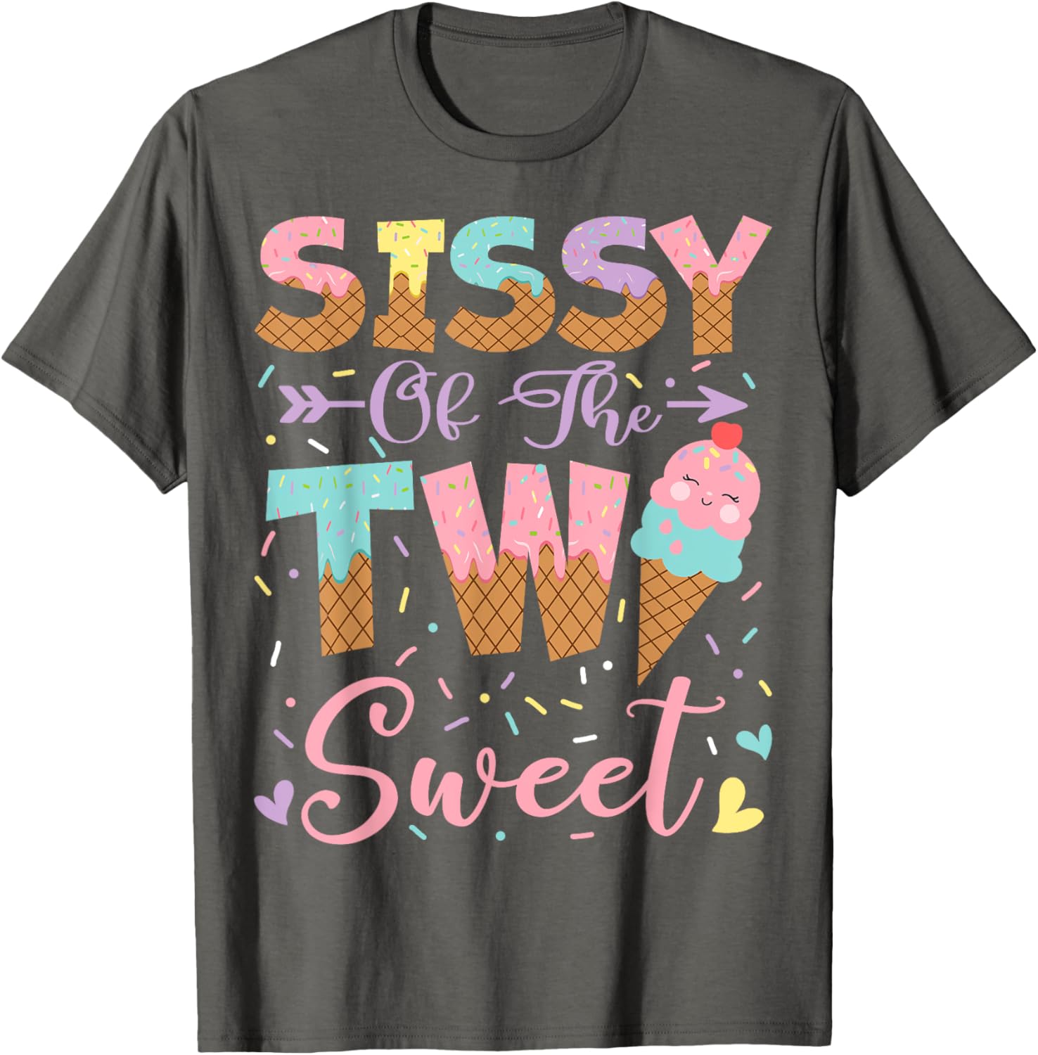Sweet 2nd Birthday Summer Ice Cream T-Shirt for Girls – Fun & Cute Design - 3