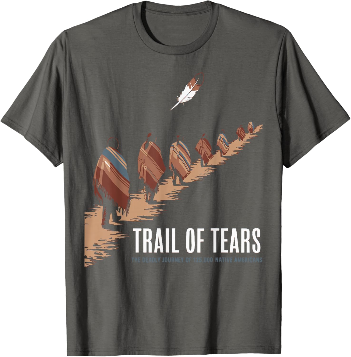 Trail Of Tears Native American Journey T-Shirt for Comfort and Style - 1