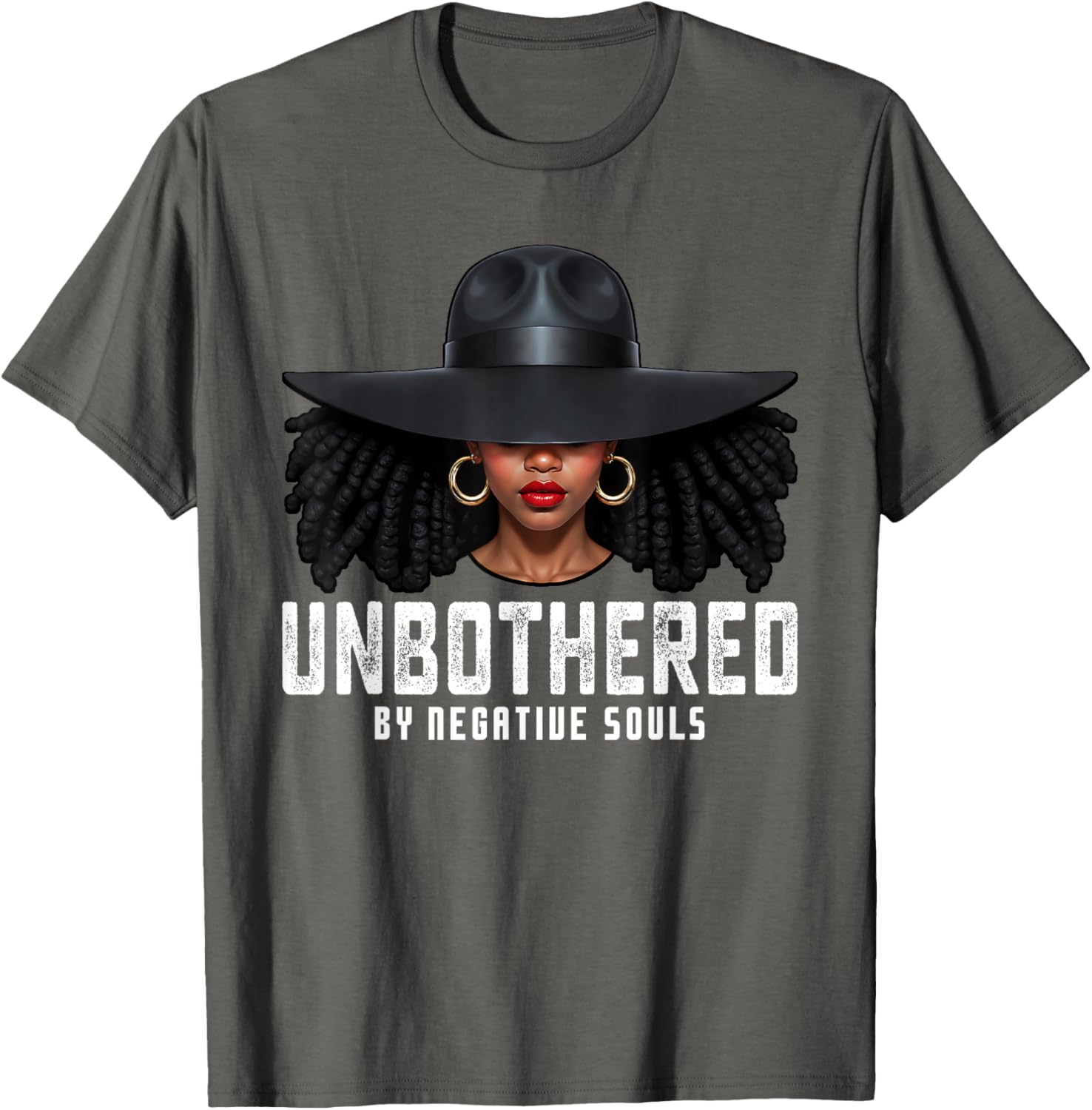 Unbothered Sassy Black Queen T-Shirt for African American Women and Girls - 1