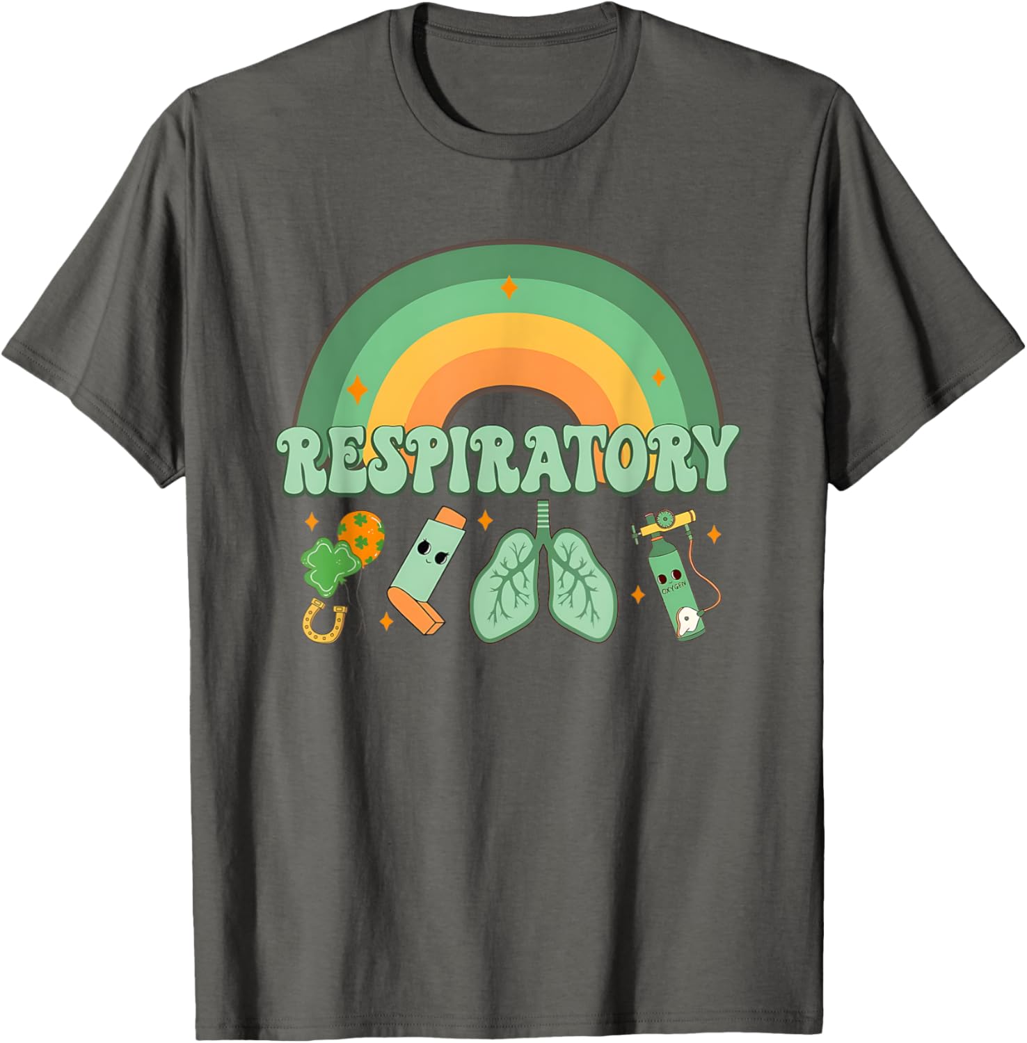 St Patrick's Day Respiratory Therapist Lung T-Shirt for Pulmonologists - 5