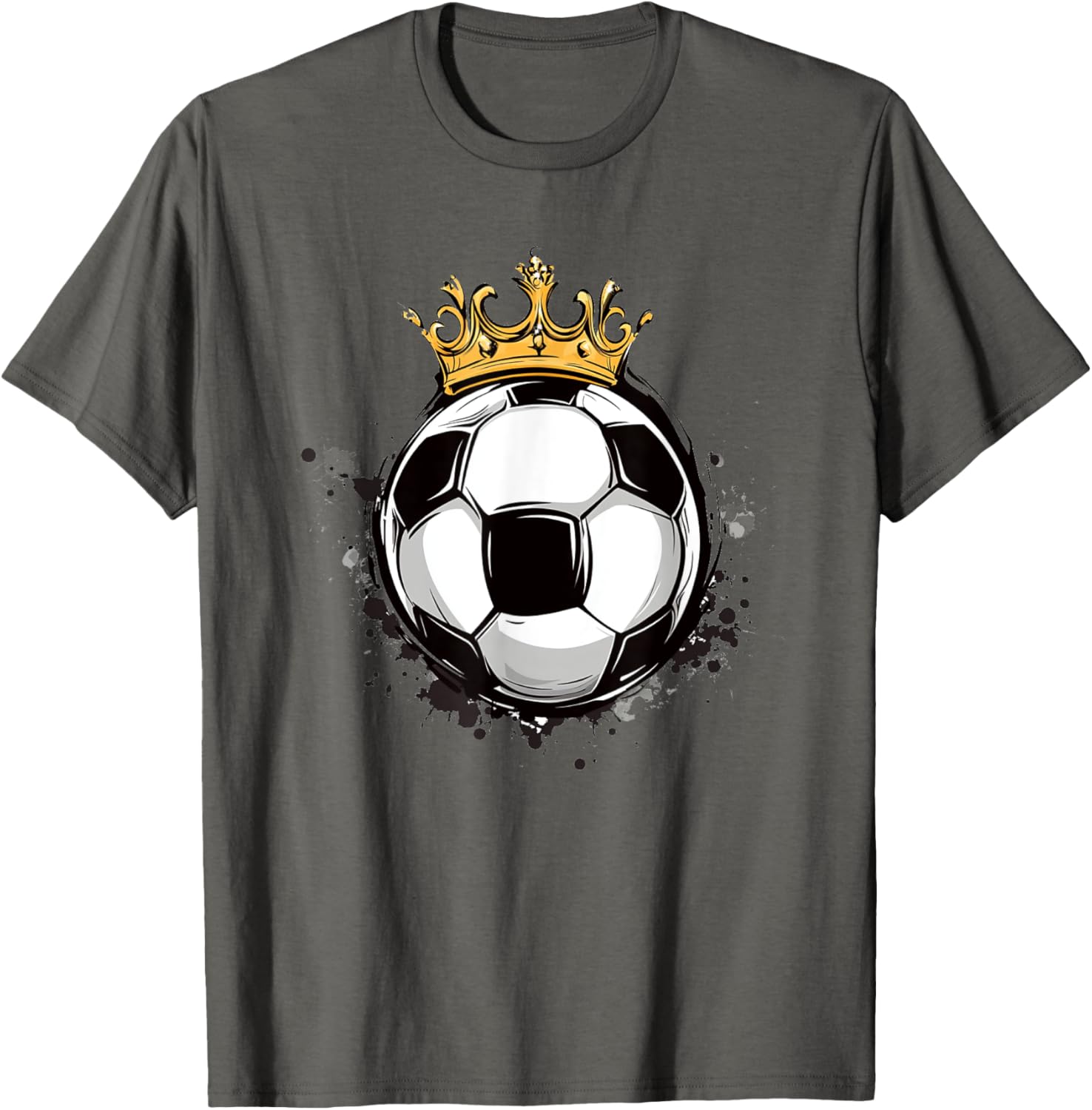Soccer Royalty T-Shirt with Crowned Ball for Kids - Stylish Sports Wear - 3