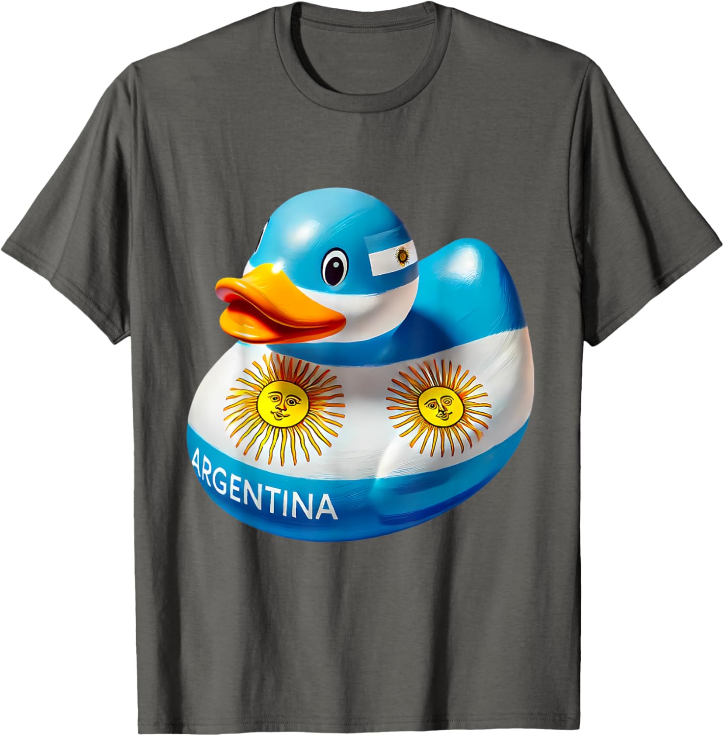 Argentina Rubber Duck Flag T-Shirt Cute Ducky Design for Fans - 3