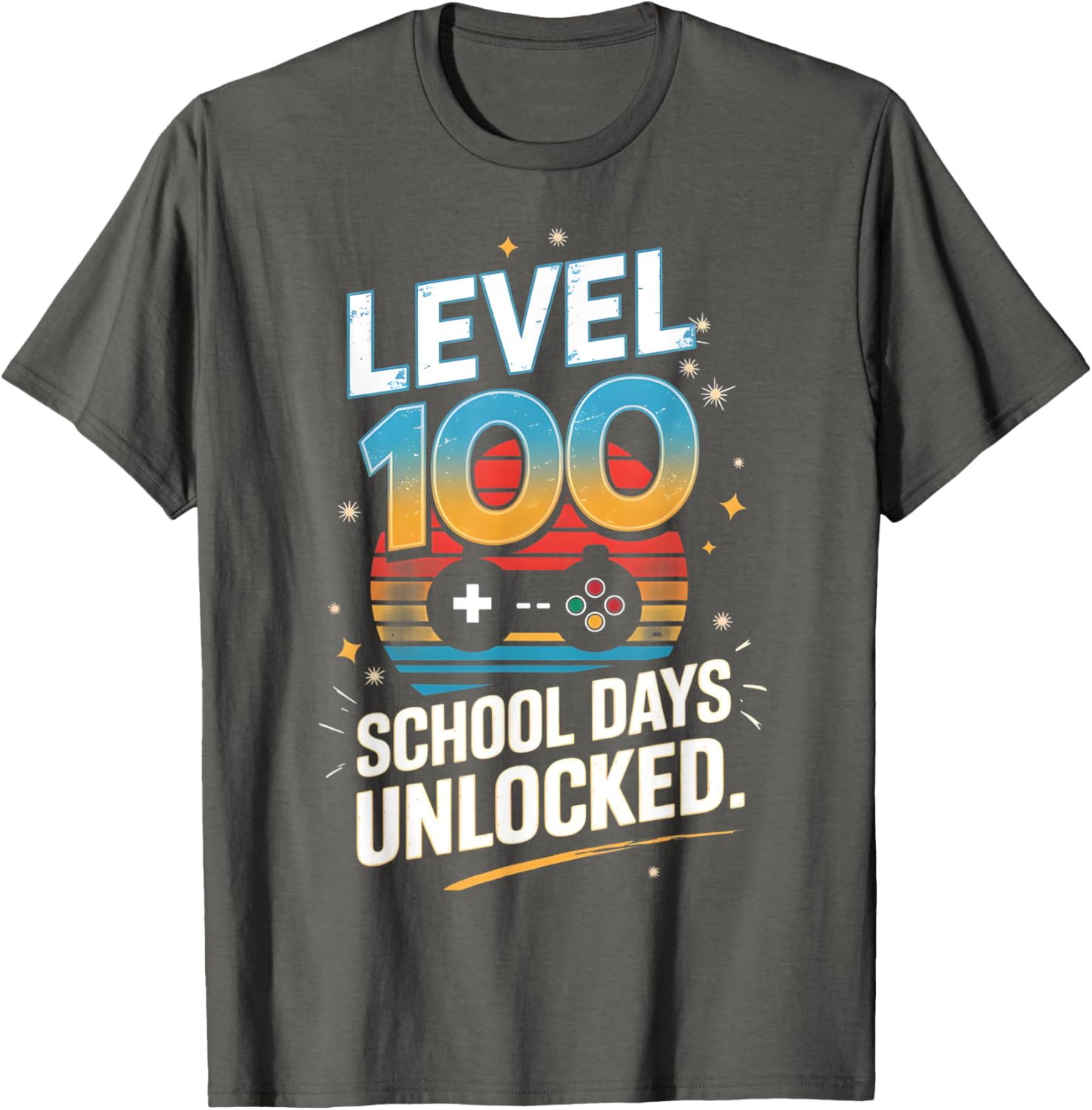 100 Days of School Unlocked T-Shirt Fun Gift for Students and Kids - 2