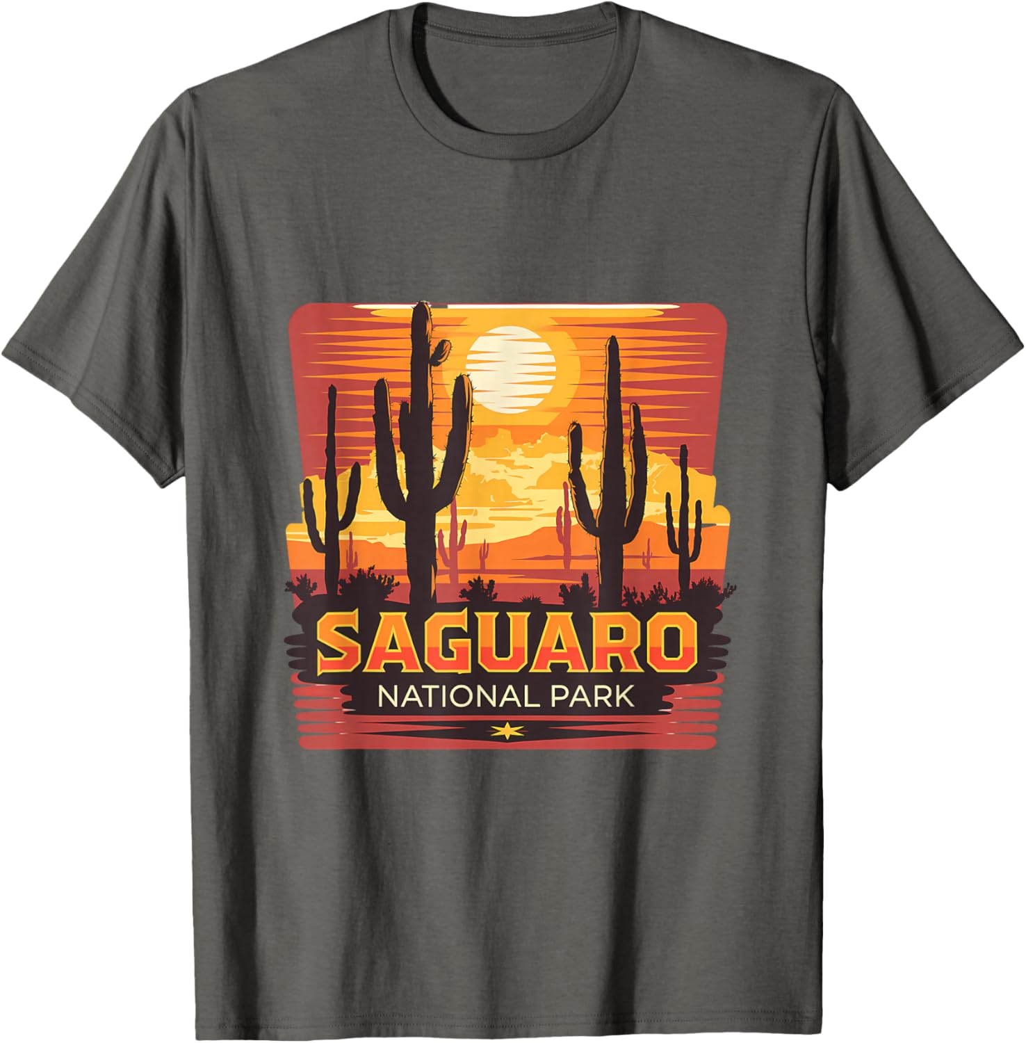 Saguaro National Park Desert Sun Scene T-Shirt for Nature Lovers - 22