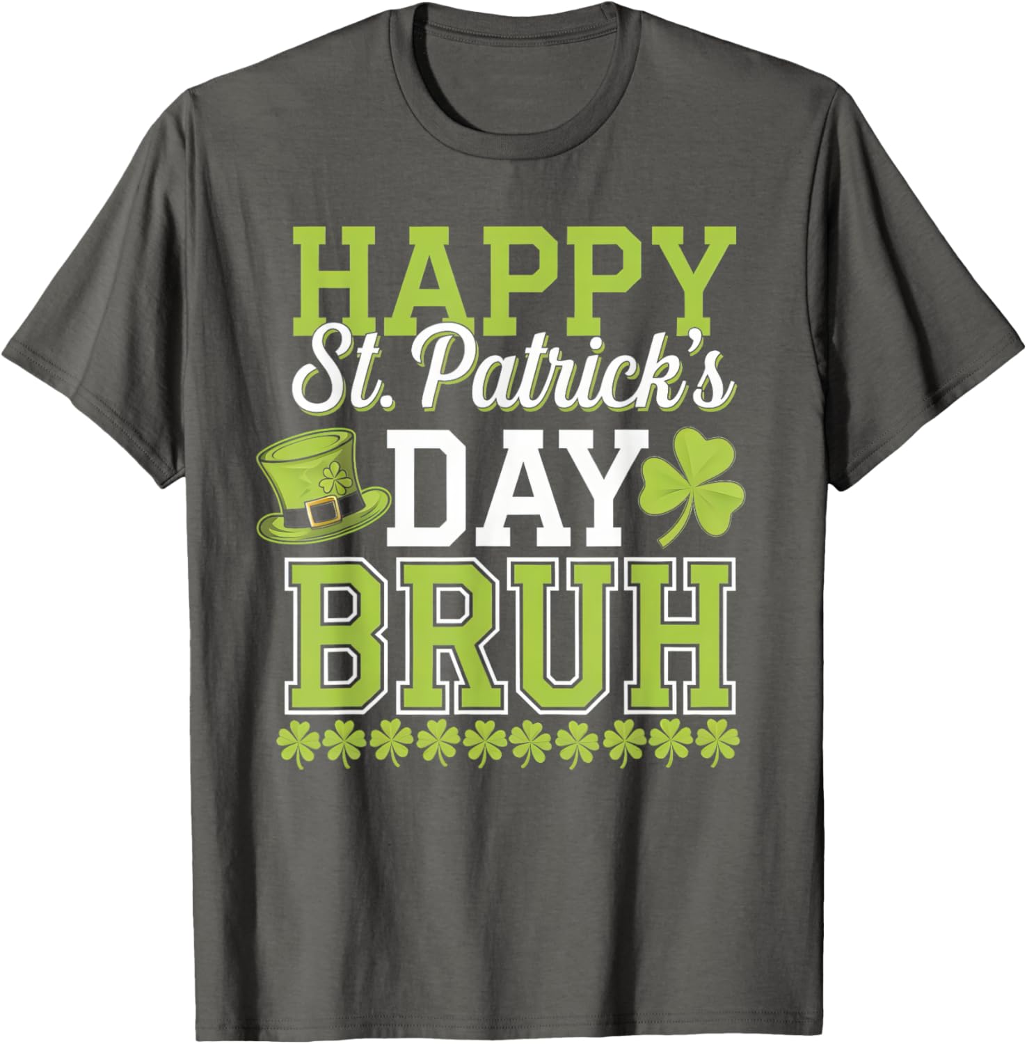 Bruh St Patricks Day T-Shirt for Boys and Teens Fun Green Tee - 10