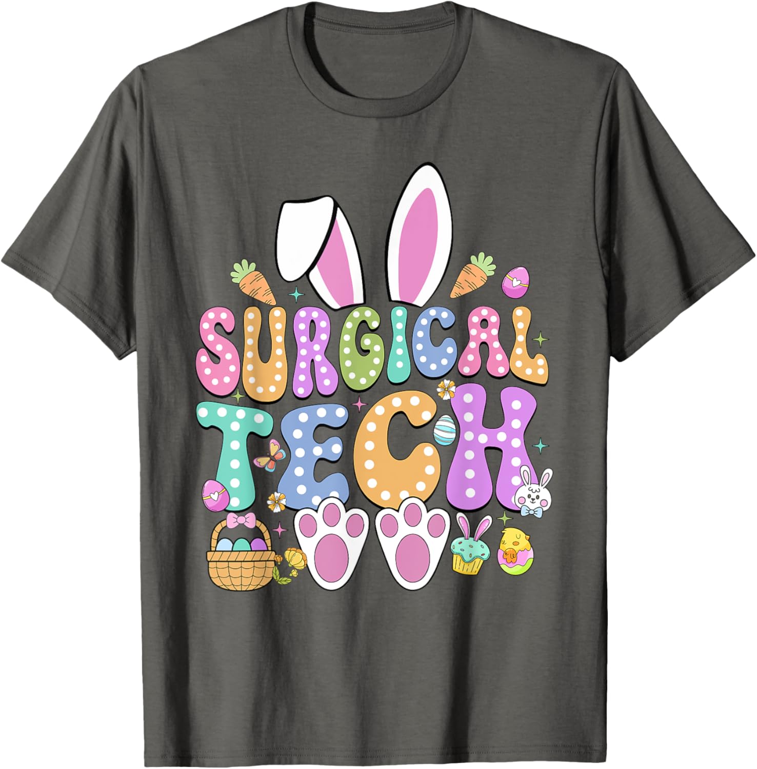 Surgical Tech Easter Bunny T-Shirt for Surgical Technicians Fun Gift - 11