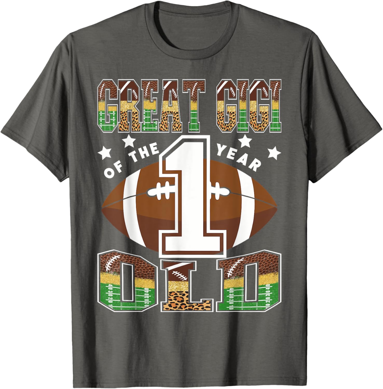 Celebrate Your Little Star with the Great Gigi 1st Birthday Football T-Shirt - 9