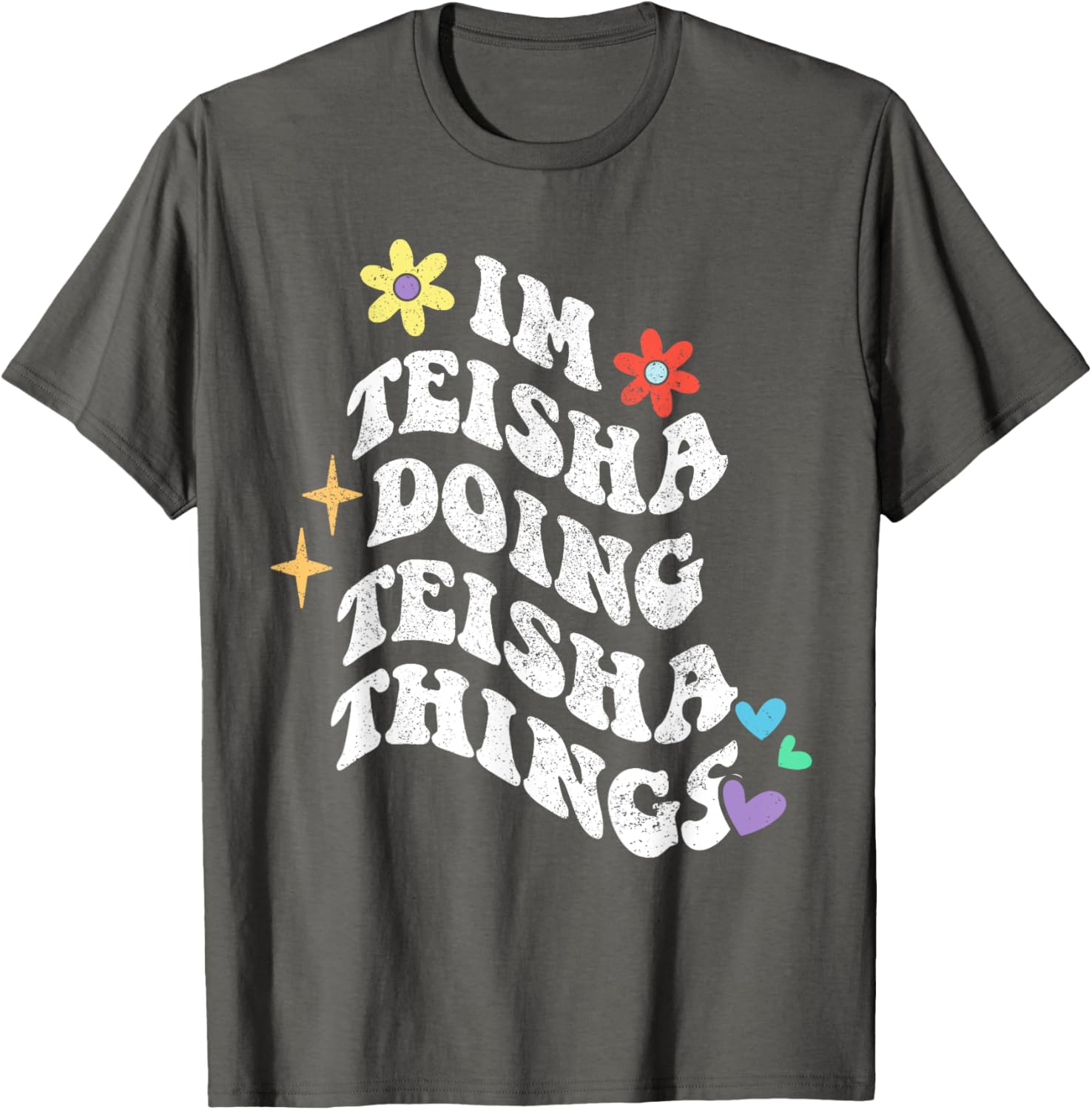 Retro Groovy Teisha Doing Teisha Things Funny Mother's T-Shirt - 5