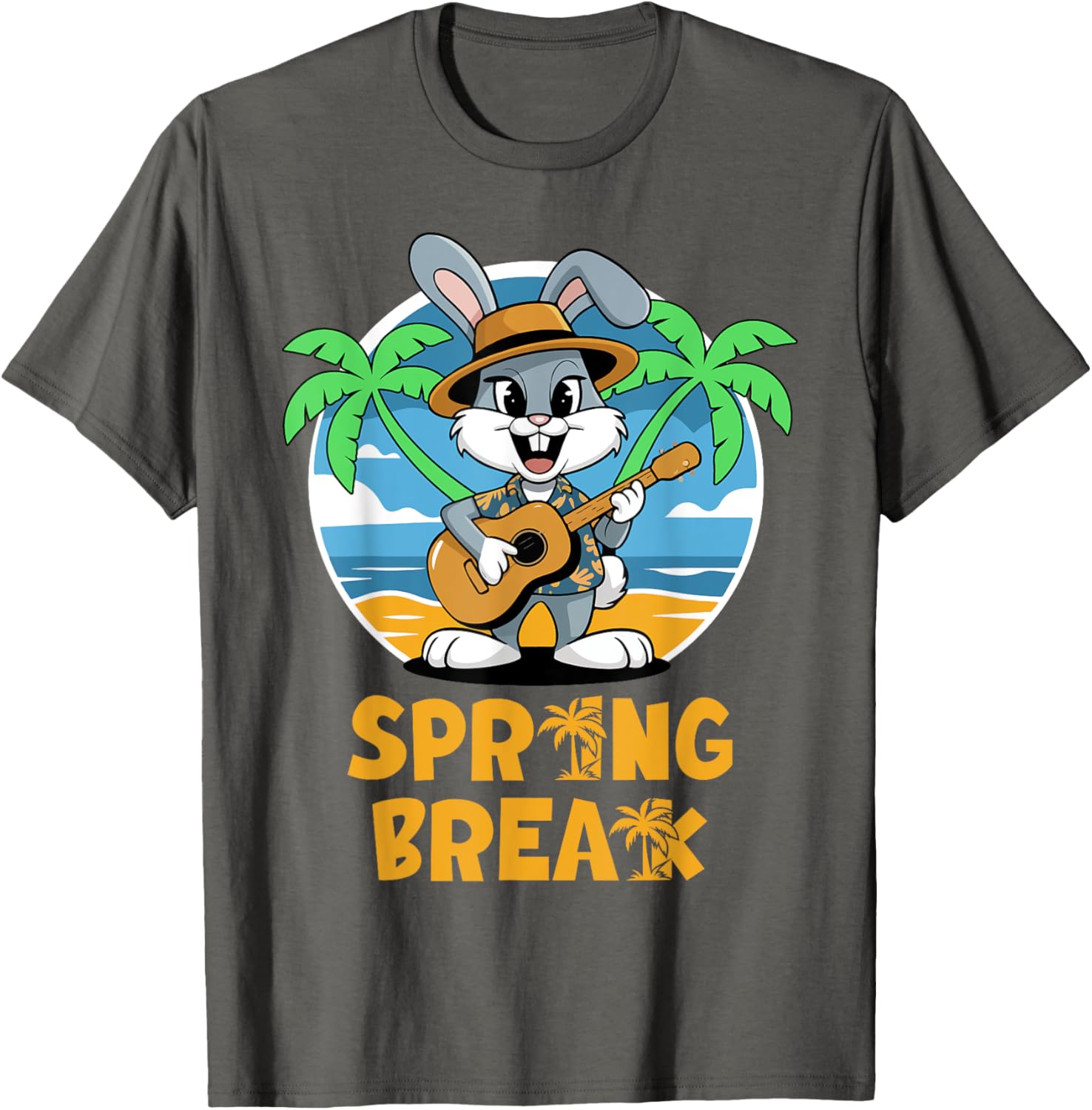 2025 Spring Break Graphic T-Shirt for Kids - Colorful Beach Wear Fun - 16