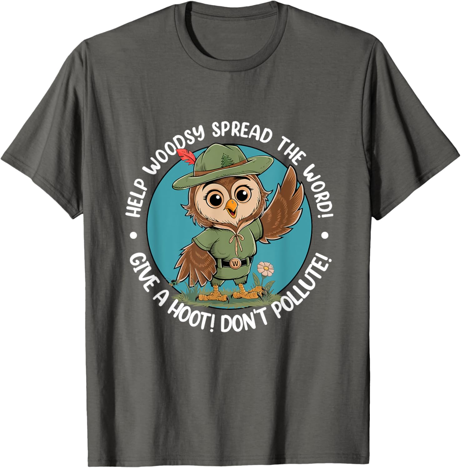 Woodsy Owl Give A Hoot Don't Pollute Vintage Retro T-Shirt for Nature Lovers - 22