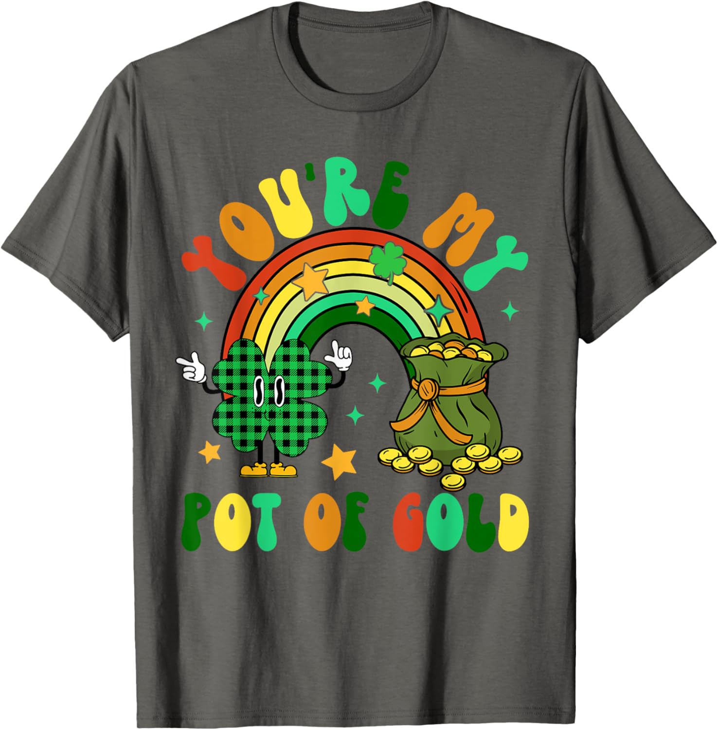 You're My Pot Of Gold Rainbow Shamrock Patrick's Day T-Shirt for Fun Celebrations - 5
