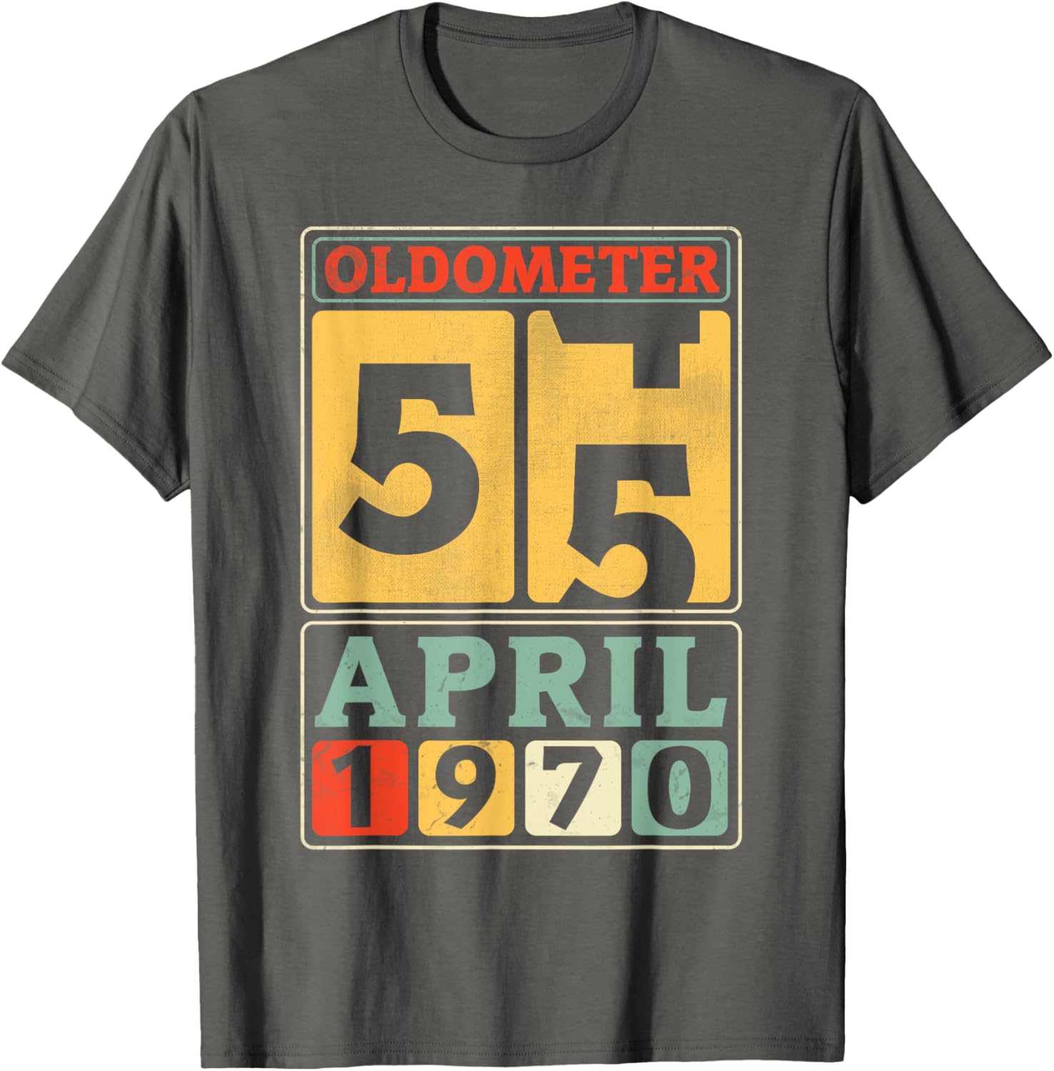 Vintage 55th Birthday T-Shirt for April 1970 Birthdays, Great Gift! - 1