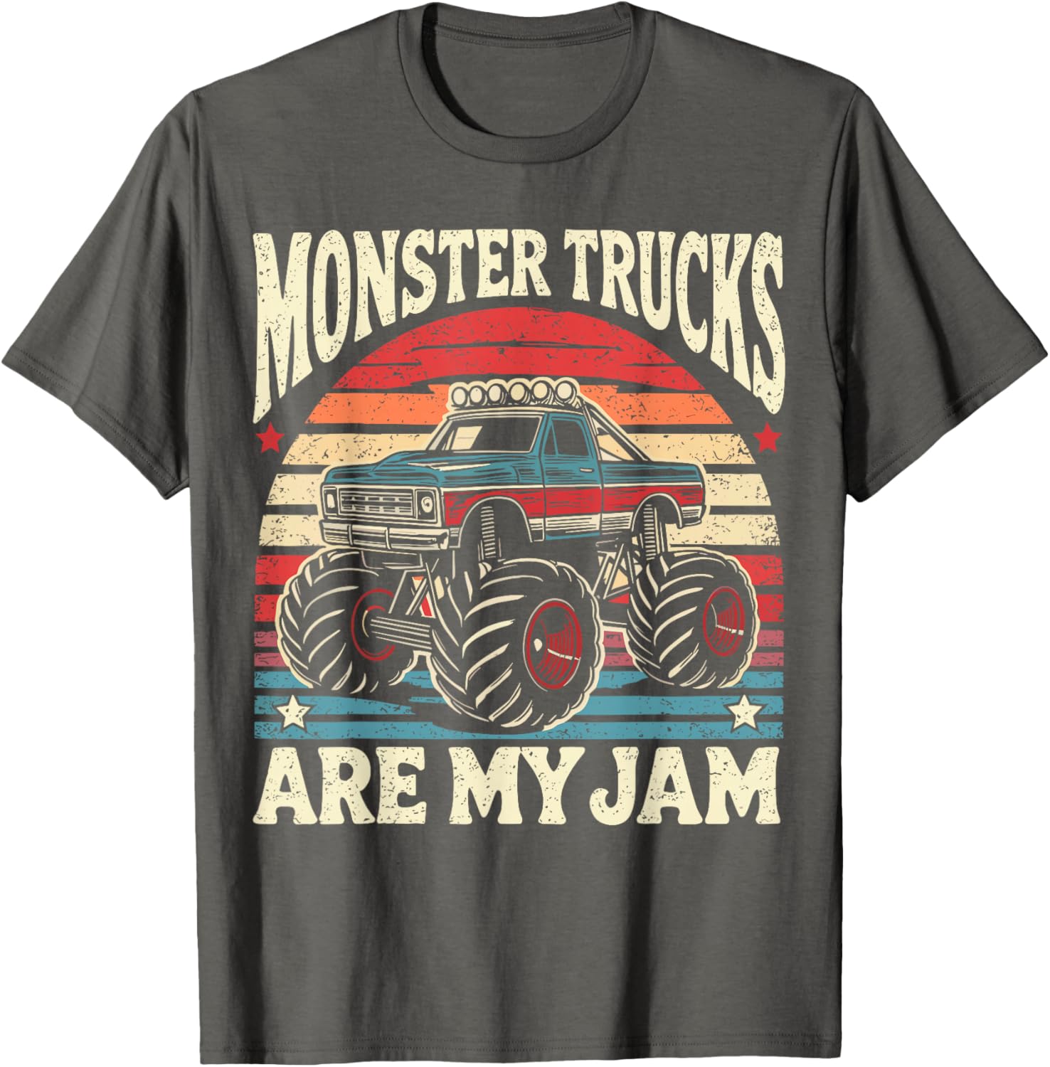 Vintage Monster Truck Enthusiast T-Shirt for Kids and Adults - 13