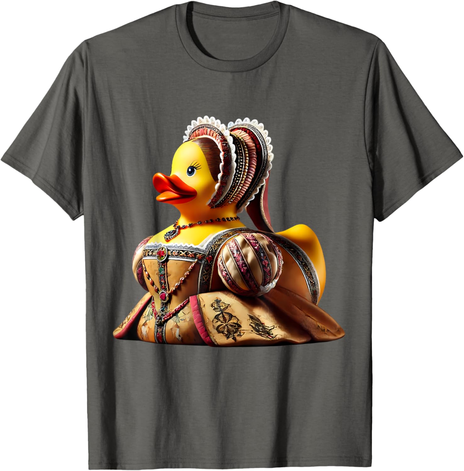 Rubber Duck Anne Boleyn T-Shirt Fun Historical Figure Apparel - 3