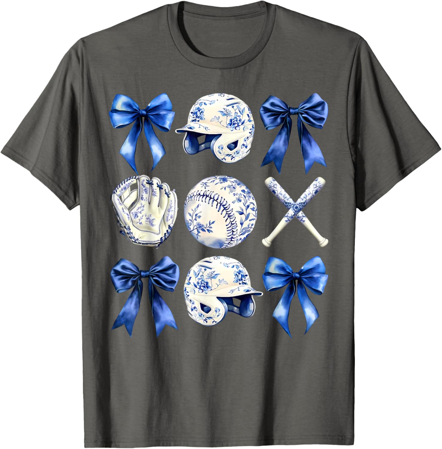 Charming Baseball Mama Bow T-Shirt Perfect for Mother's Day Gifts - 6