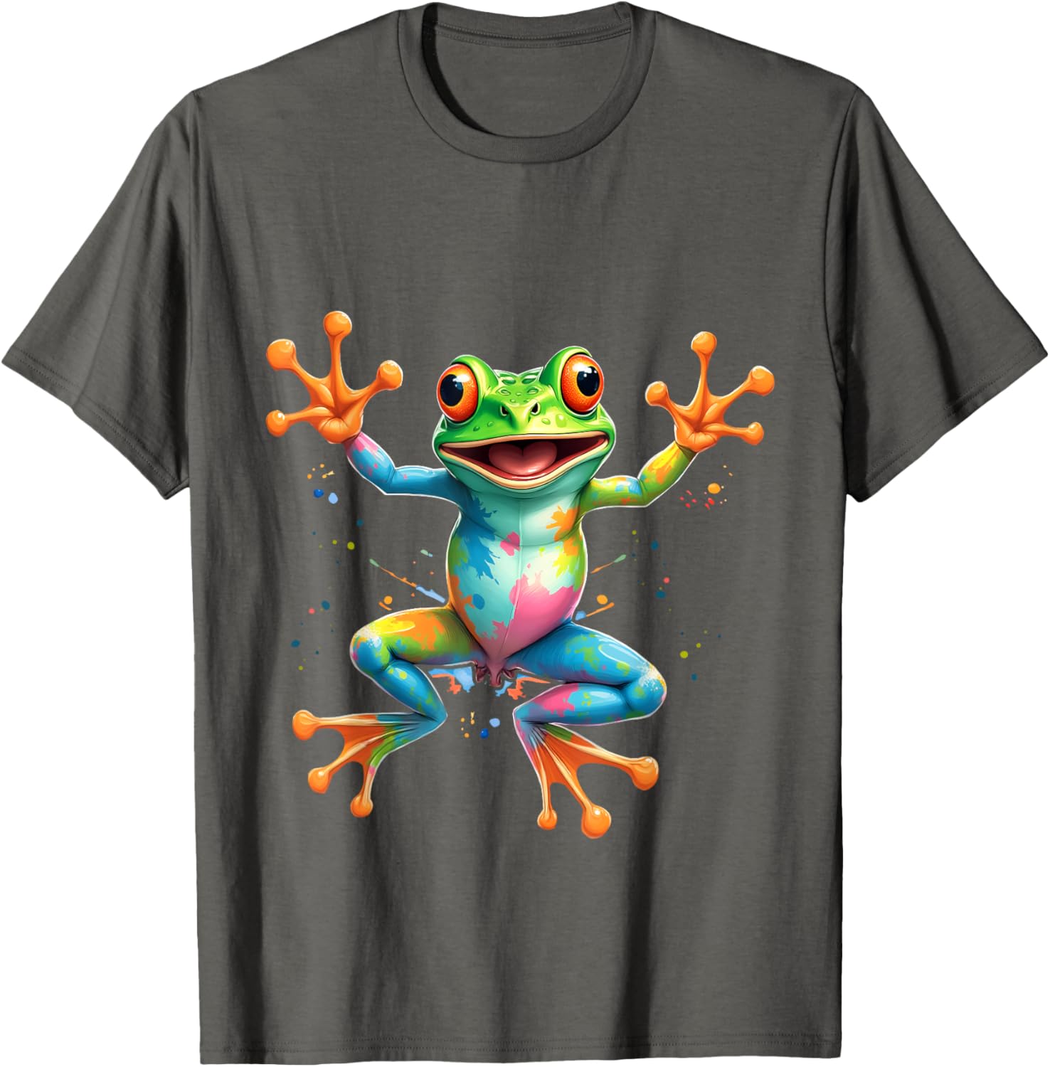 Cool Tie Dye Frog Peace Sign T-Shirt for Men, Women, and Kids - 6