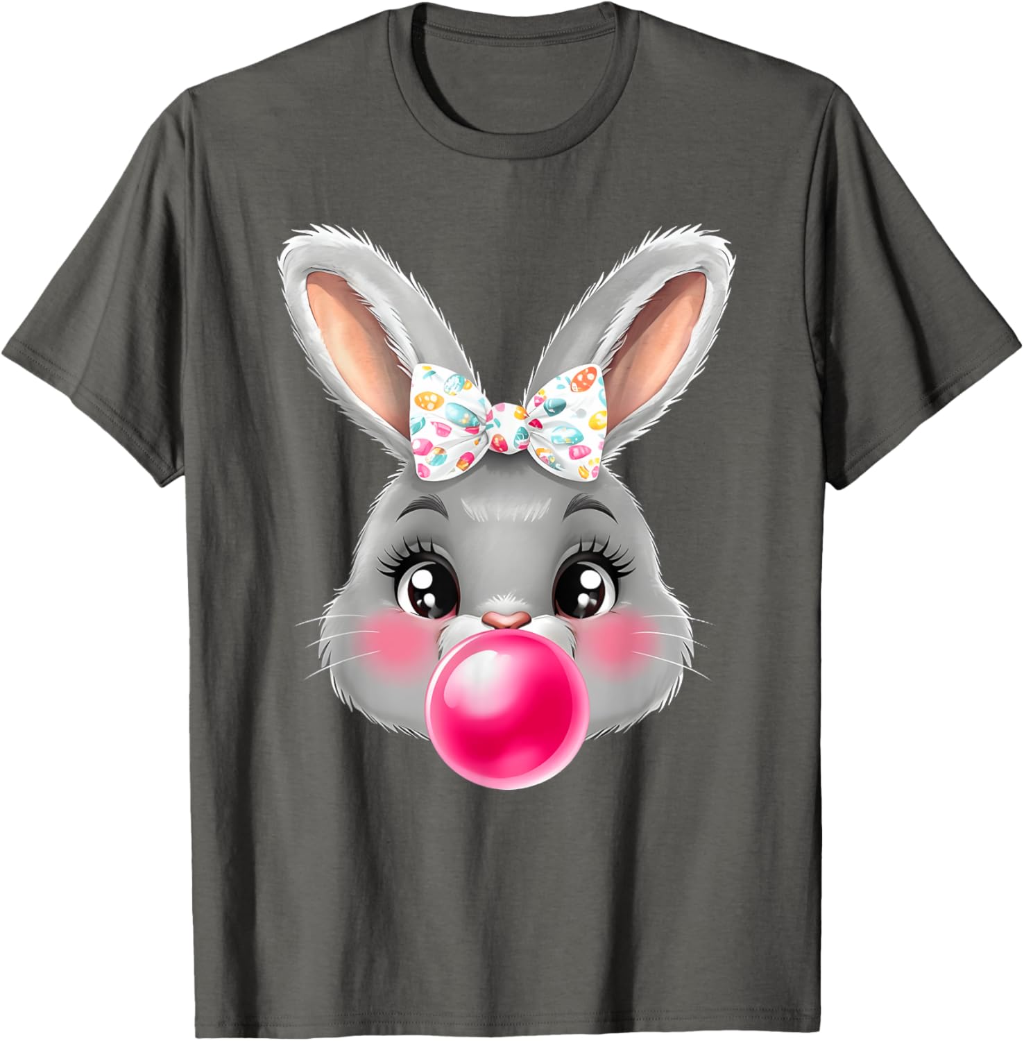 Adorable Bunny Rabbit T-Shirt with Bow Glasses for Cute Style Lovers - 10