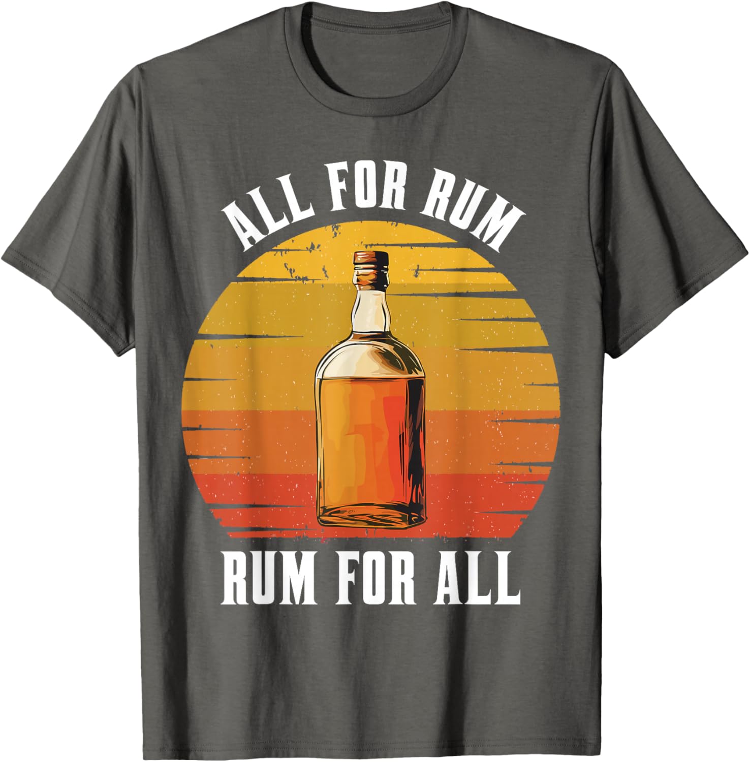 Vintage Rum Lovers T-Shirt for Drink Enthusiasts - All for Rum Design - 6