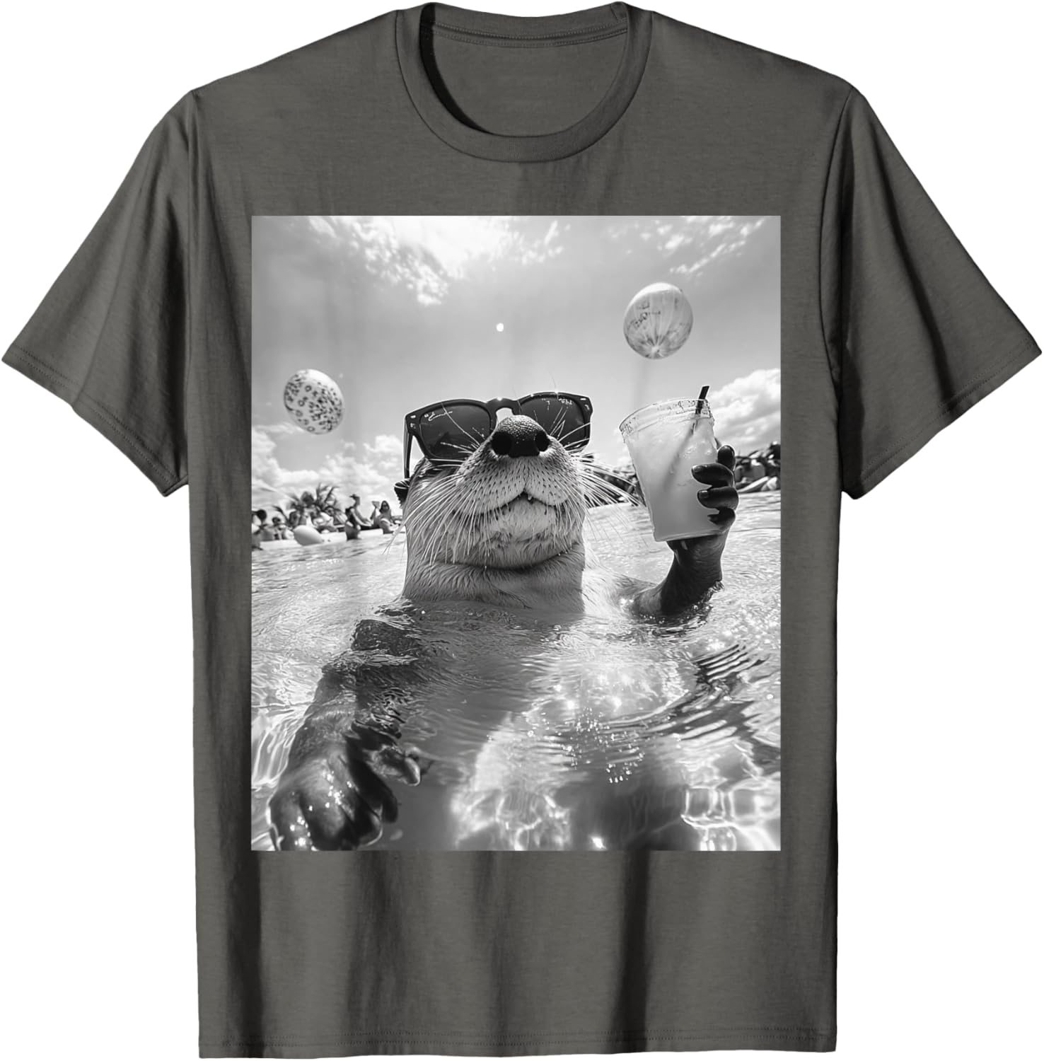 Cool Otter Selfie T-Shirt for Fun and Stylish Casual Wear - 4