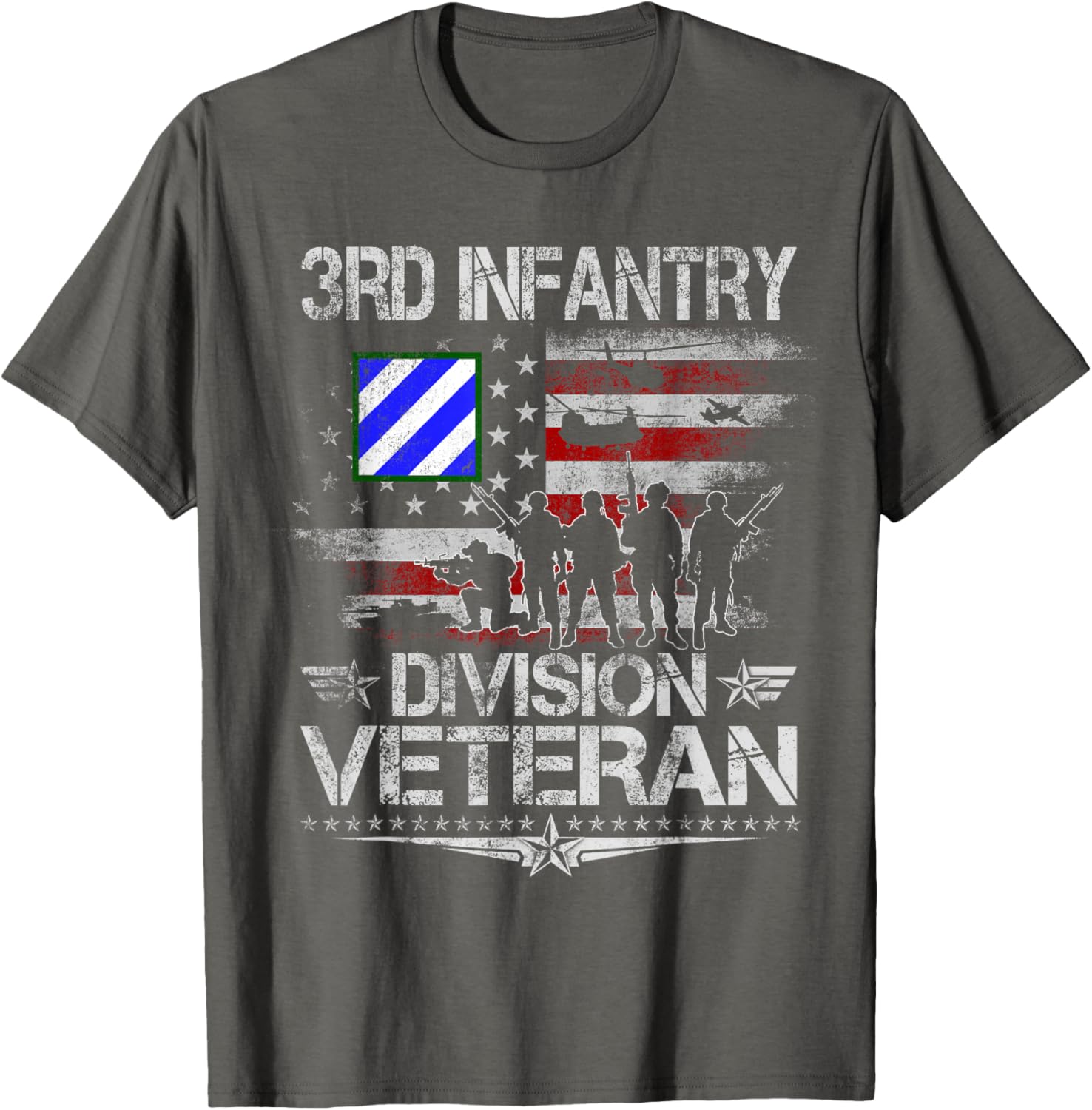 3rd Infantry Division Veteran US Flag T-Shirt for Military Pride - 2