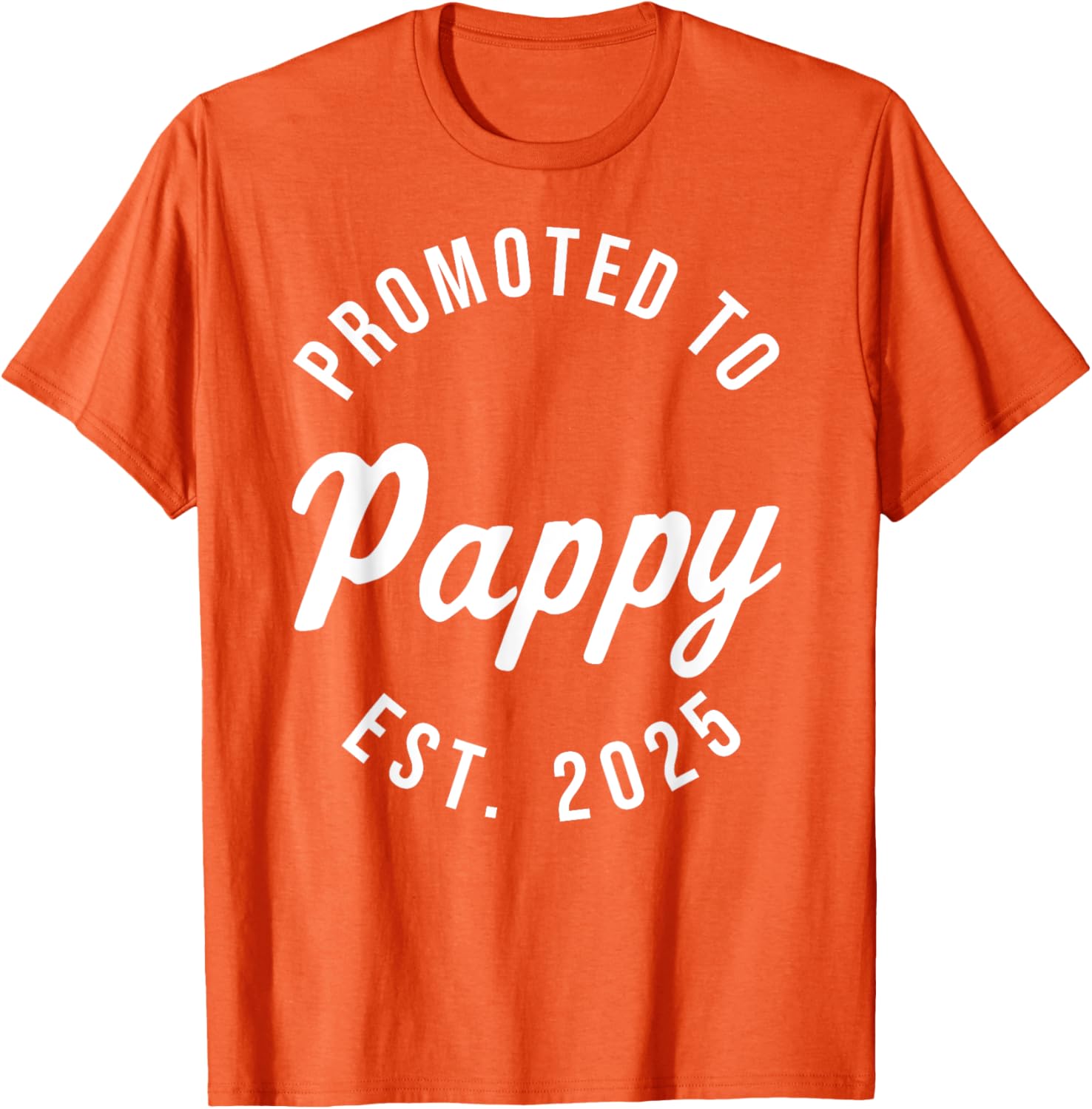 Promoted to Pappy Est 2025 First Father's Day T-Shirt Gift for Dad - 17