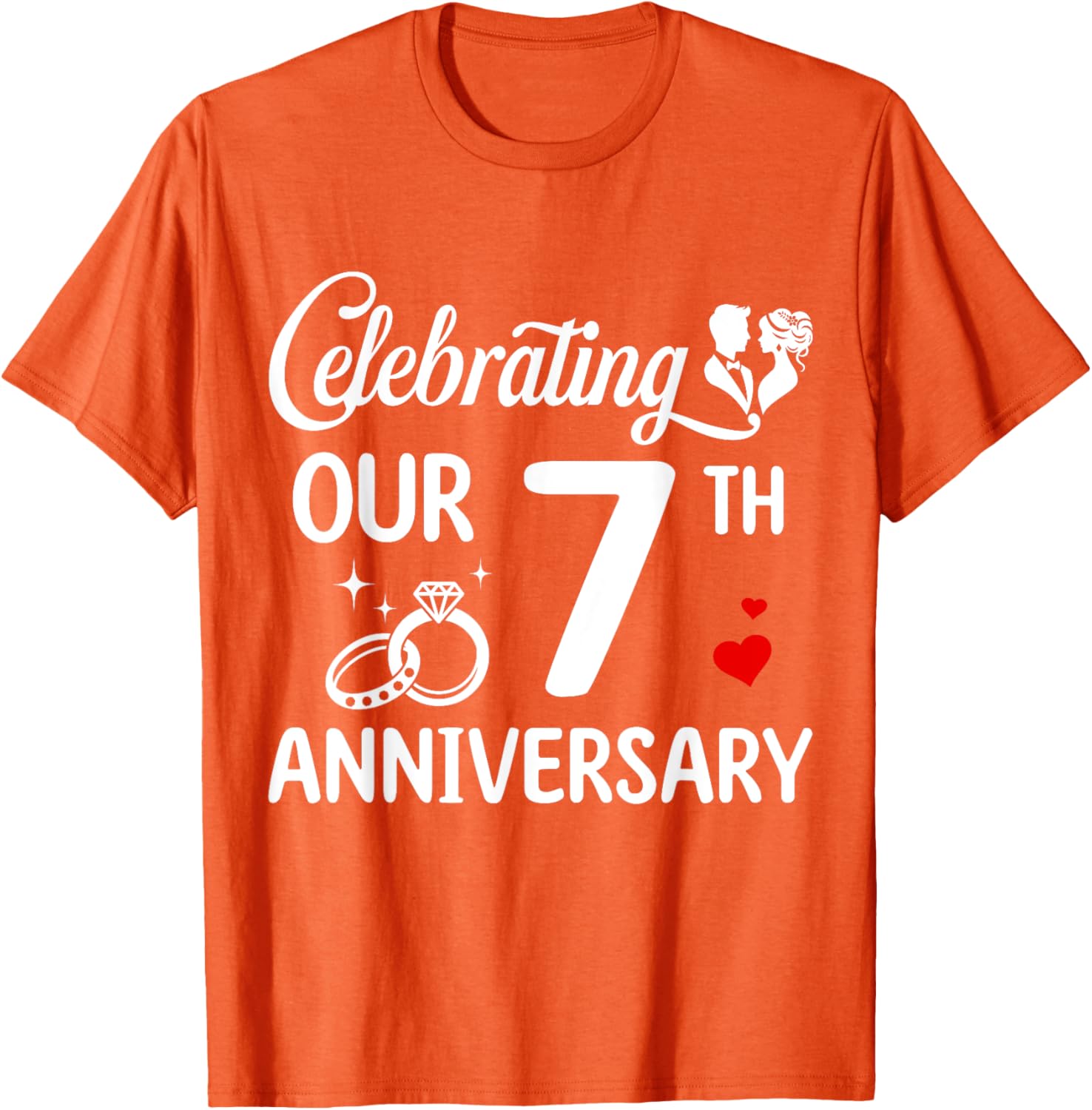 Celebrate 7 Years of Love with Our Anniversary T-Shirt for Couples - 4