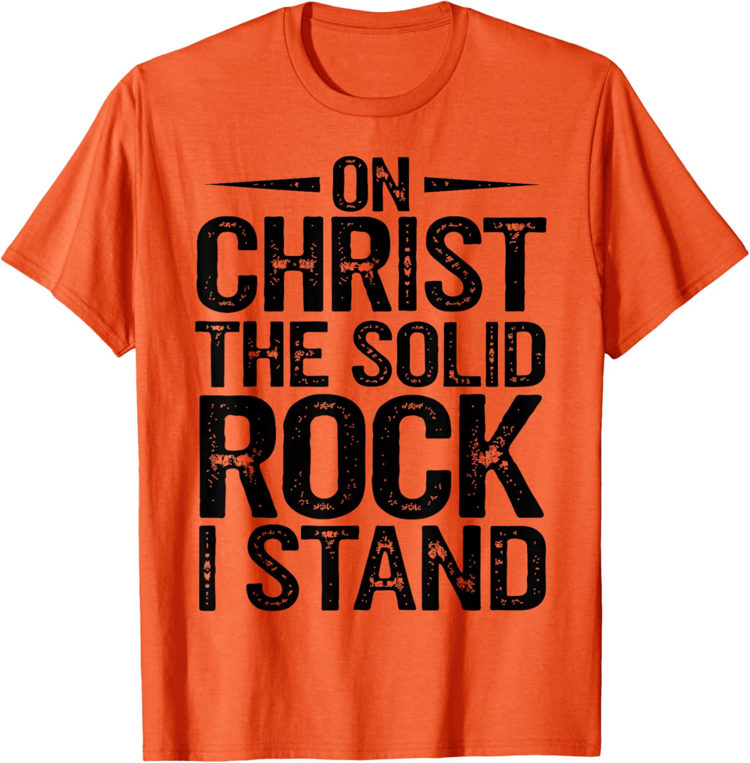 Christian Hymn T-Shirt On Christ the Solid Rock I Stand - Faith Apparel - 14