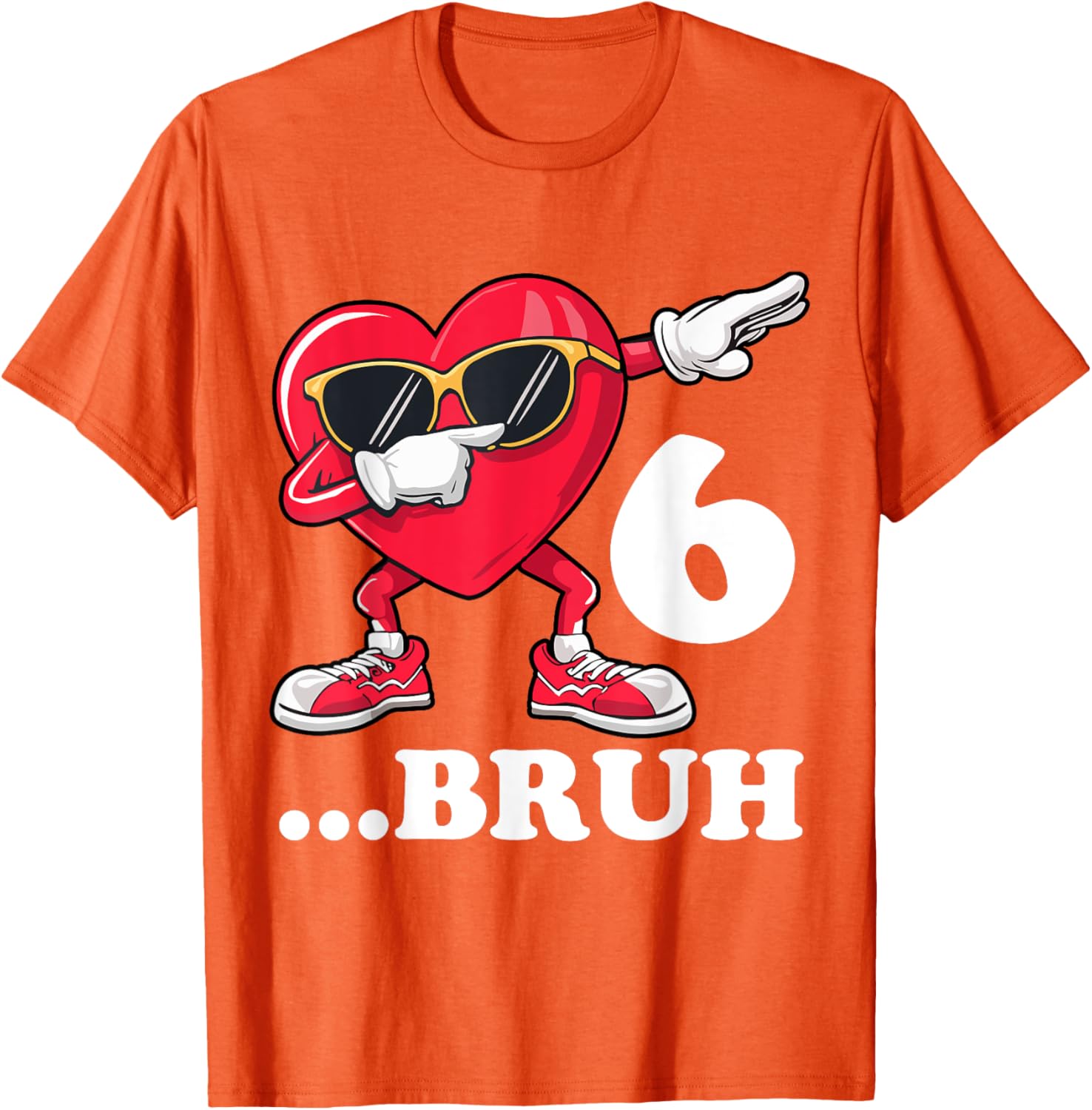 Bruh Dabbing Birthday Boy T-Shirt for 6 Year Old Fun Celebration Gear - 16