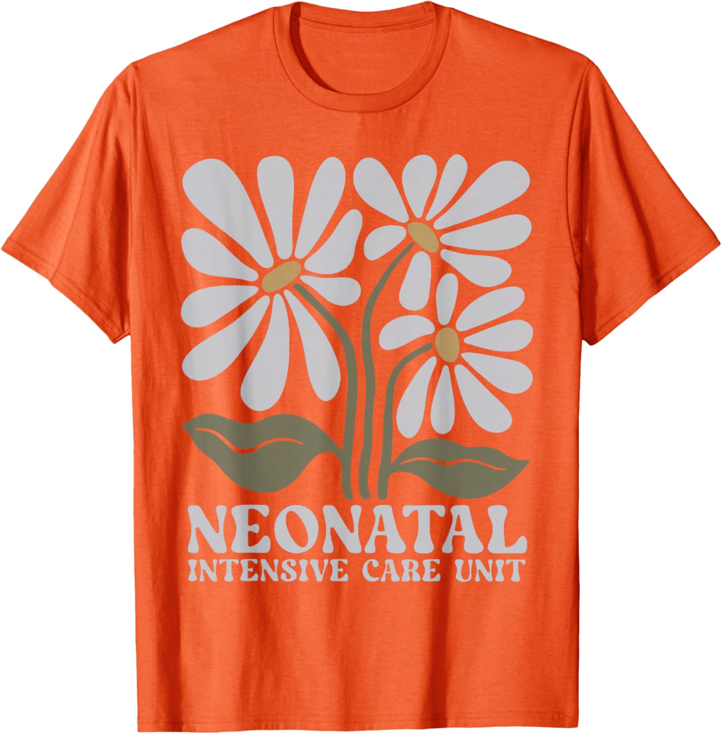 Boho Floral NICU Nurse T-Shirt for Neonatal RNs - Stylish and Comfy - 16