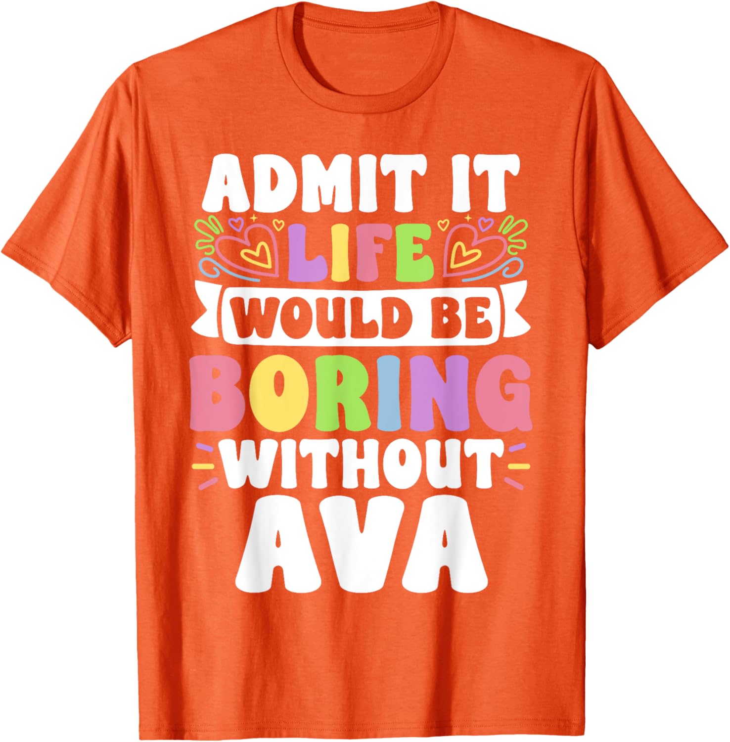 Ava Personalized Funny Family T-Shirt for Unique Style and Comfort - 8