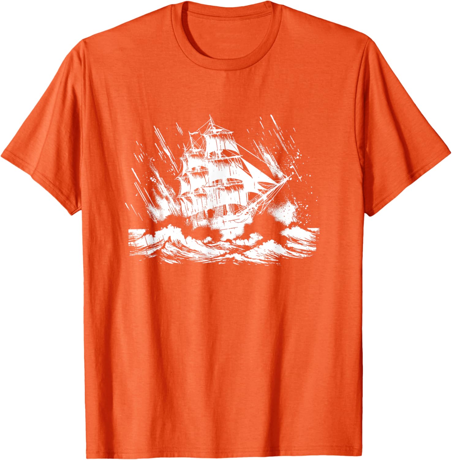 Snirt Three Master Sailing Ship T-Shirt Hoodie for Nautical Lovers - 12